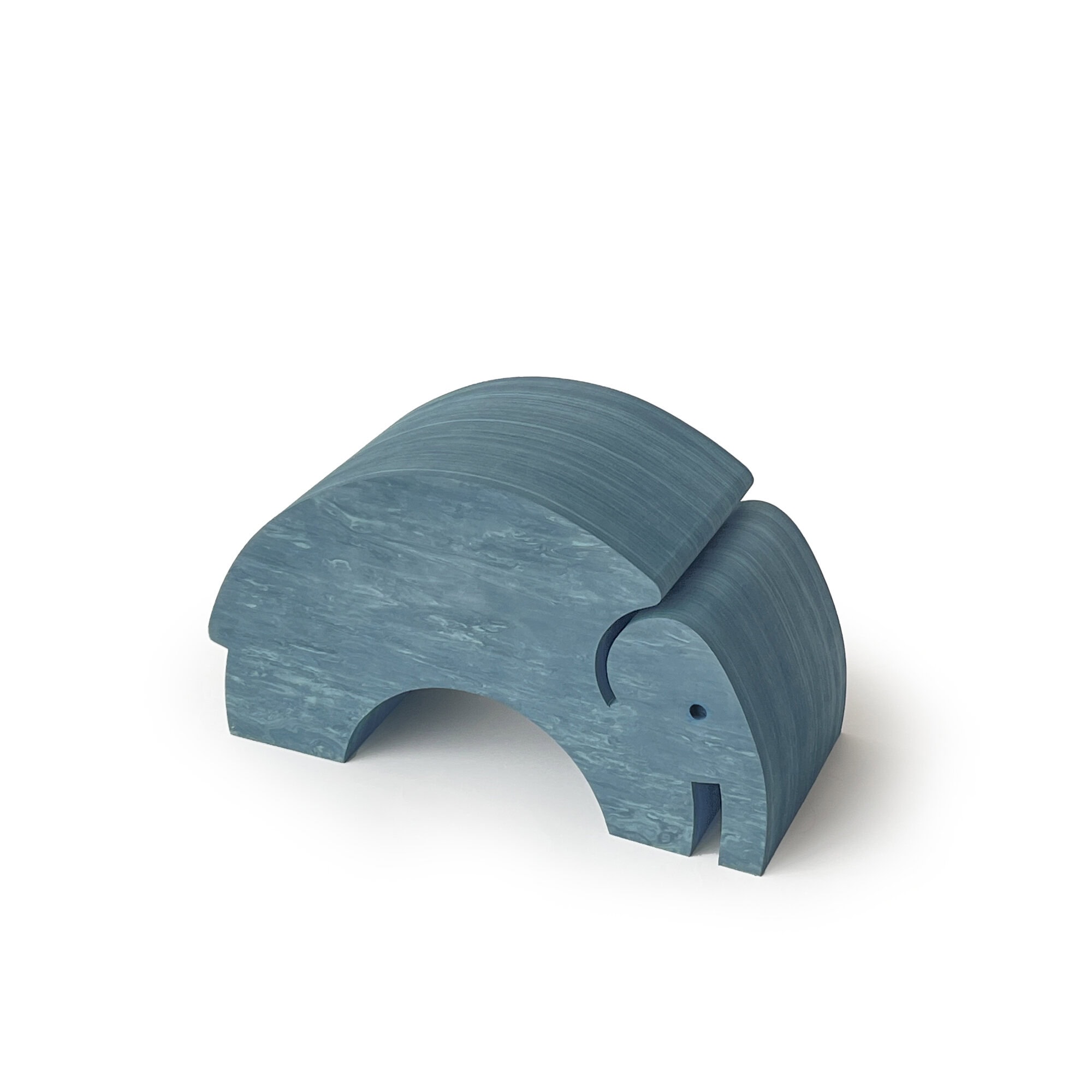 Elefant Mittelgroßer Hocker Blau
