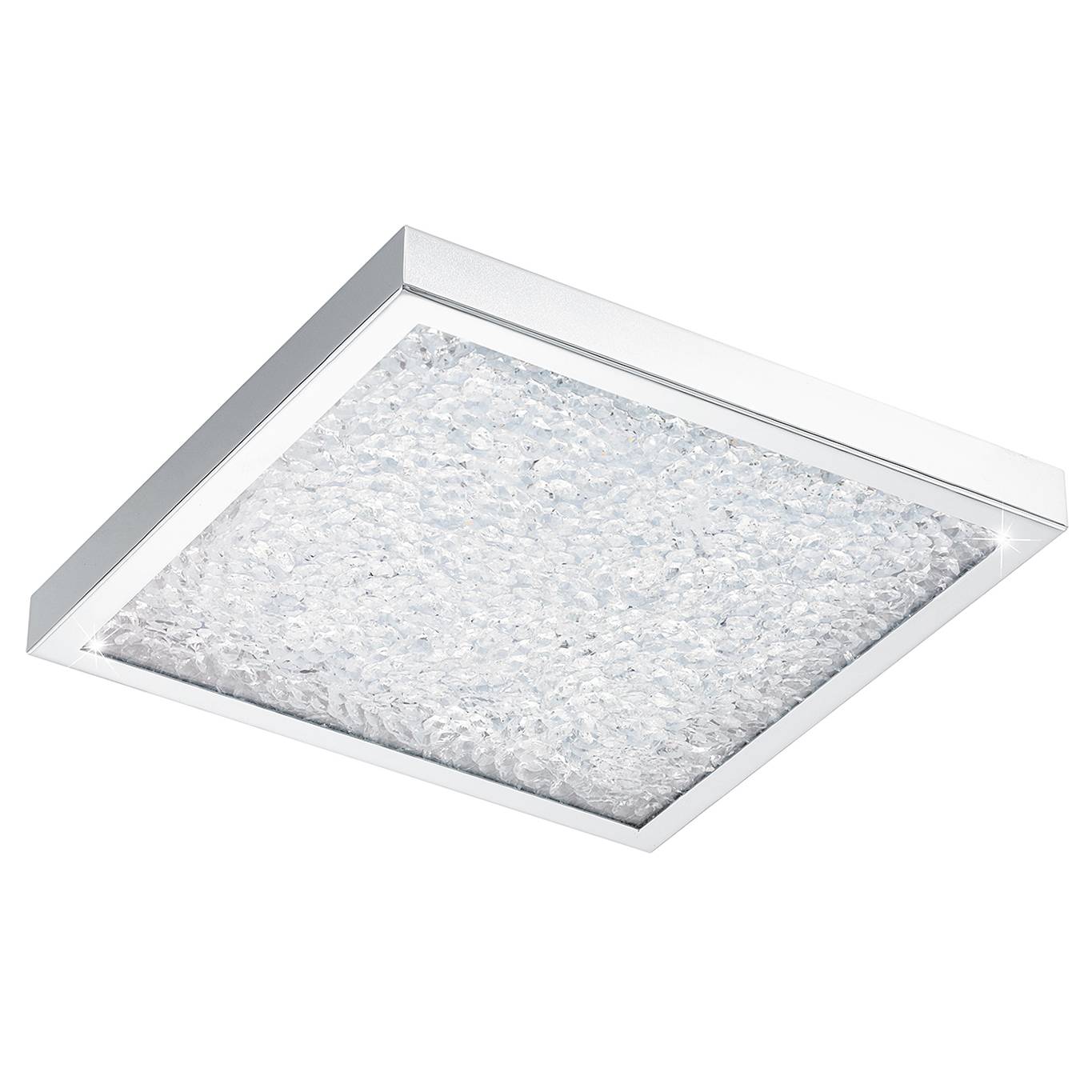 LED-Deckenleuchte Cardito I Glas / Stahl 1-flammig