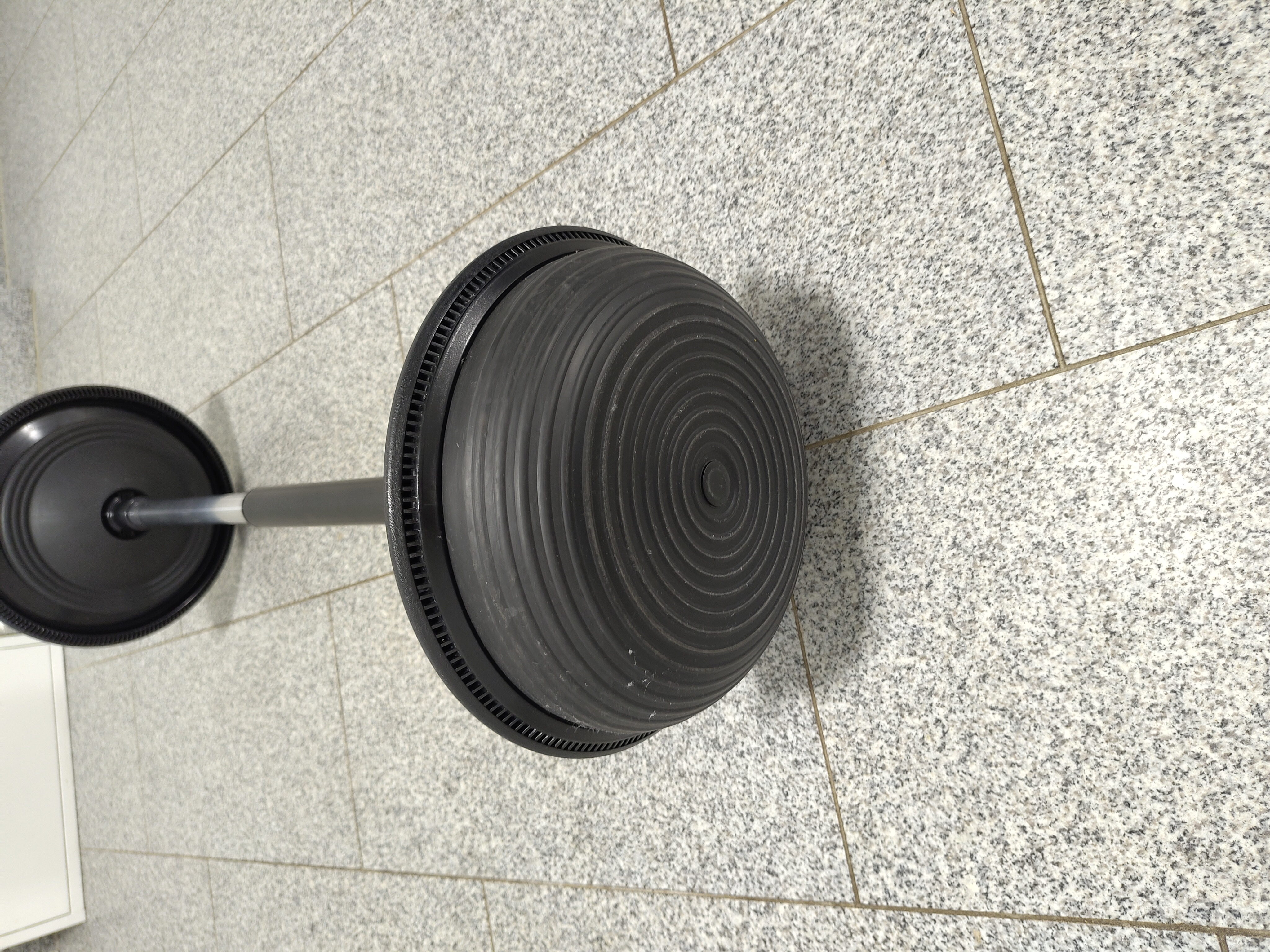 Stitz Leaning Stool Steel Black Brown