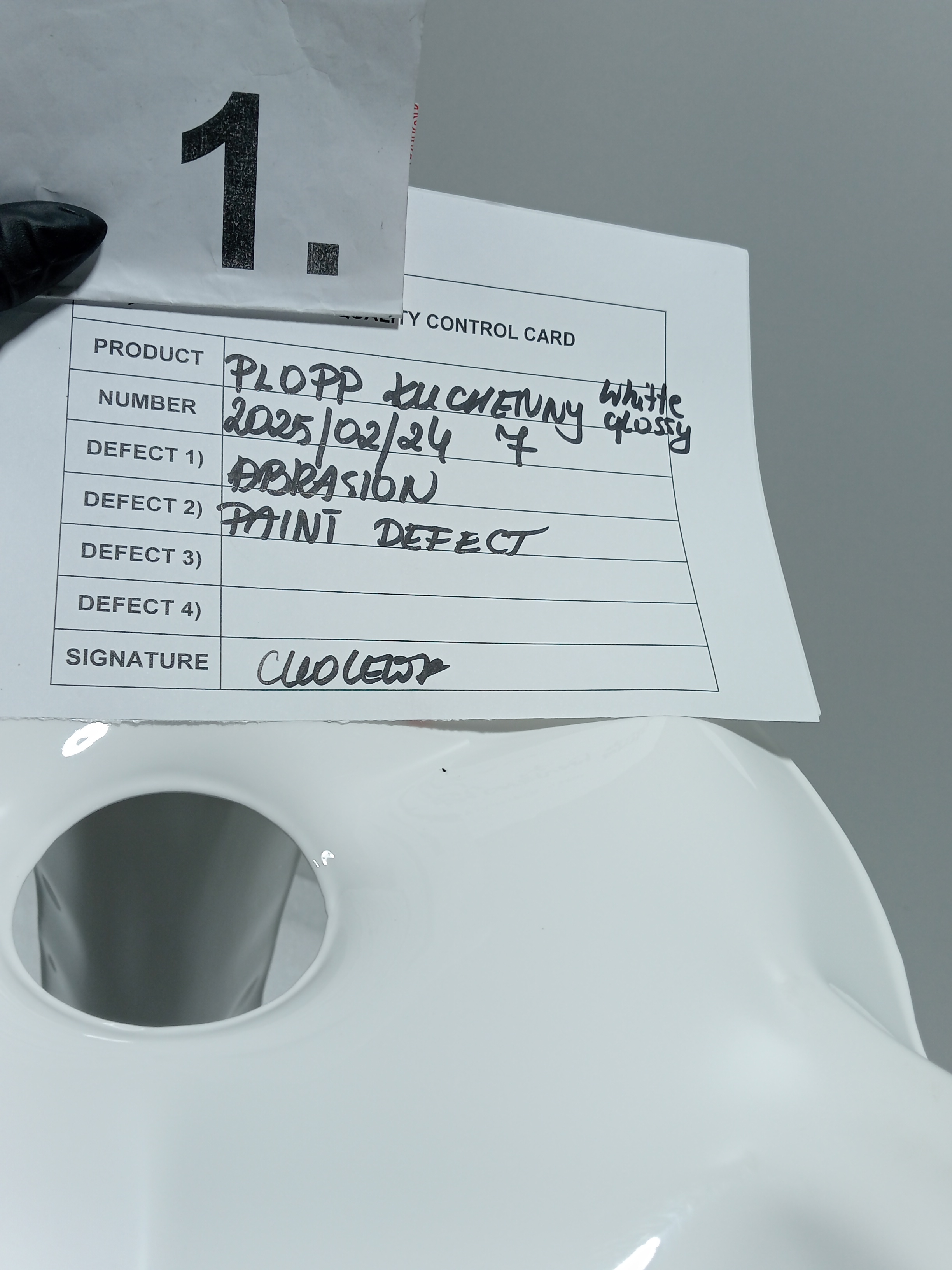 Plopp Küchenhocker Stahl Weiß Glänzend