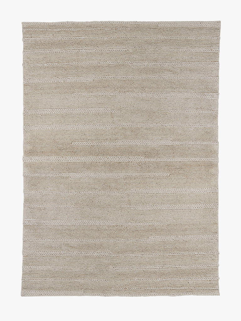 Freya Teppich Wolle Taupe