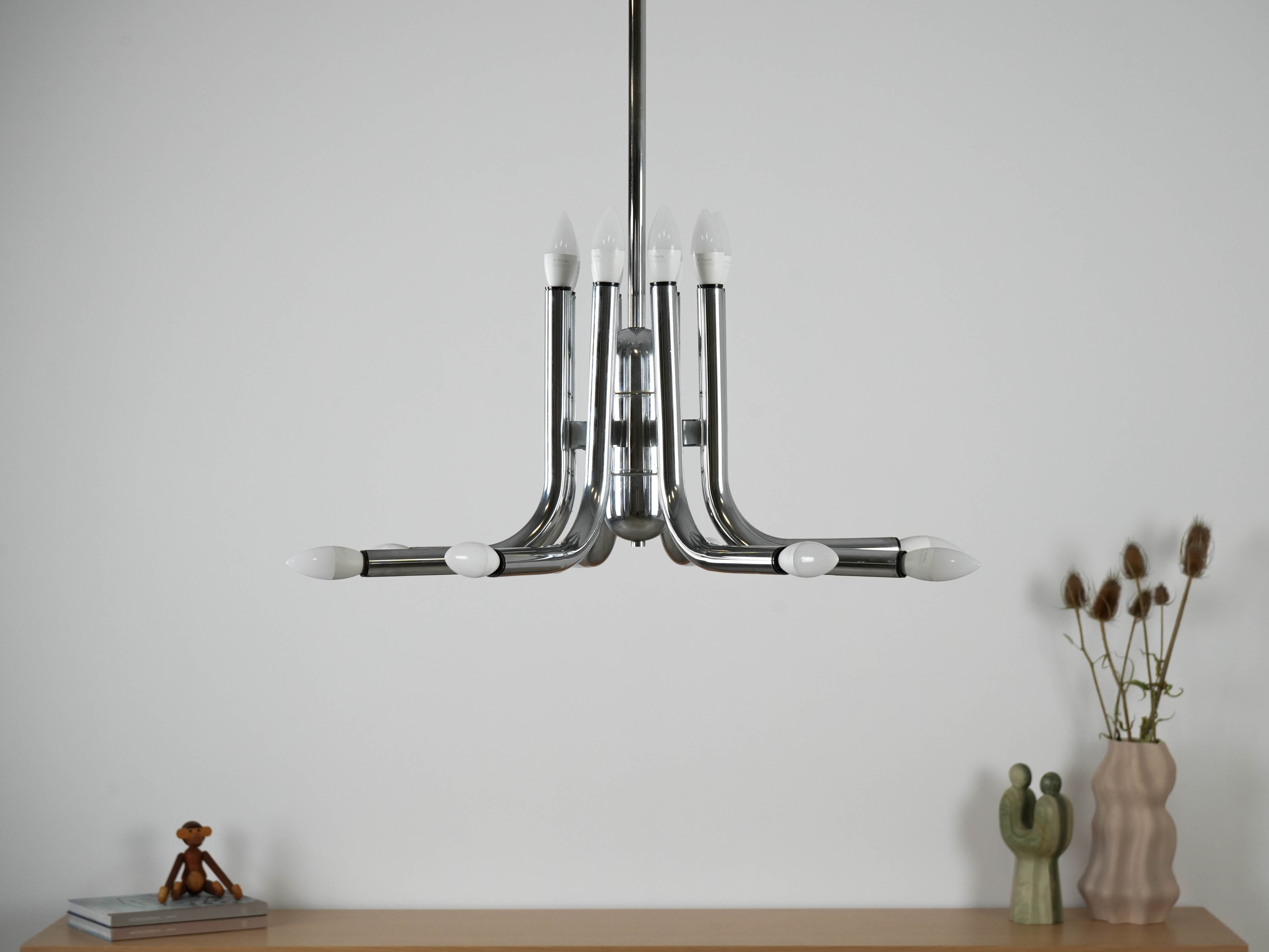 Pendelleuchte Metall 1970er Jahre