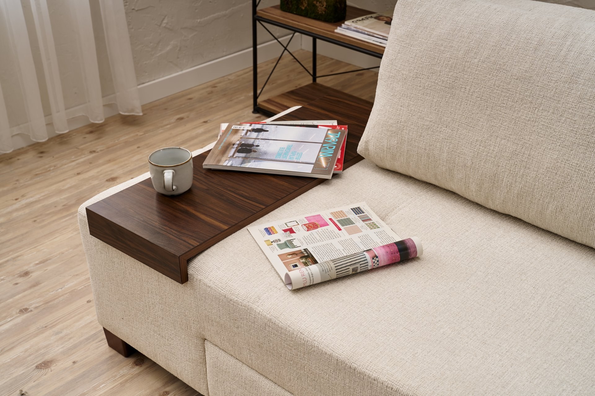 Perenna Sofa 3-seater Chenille Cream