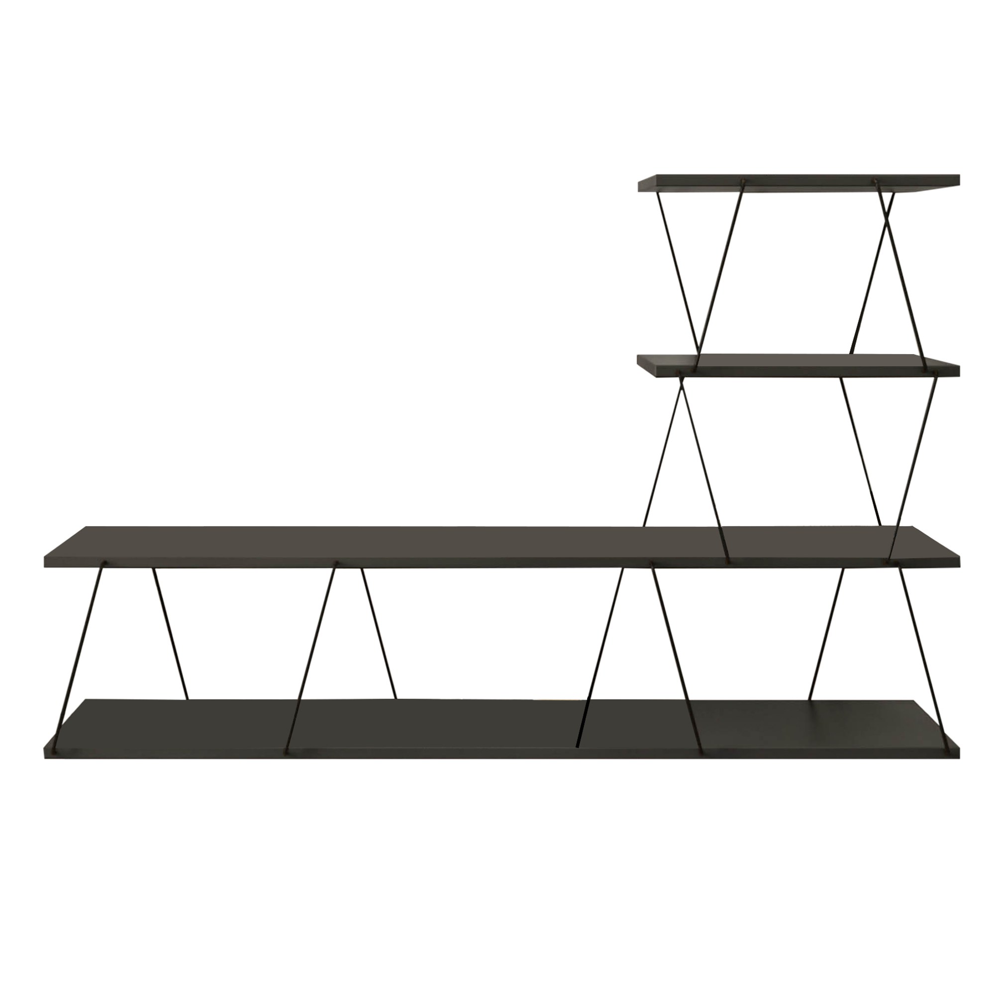 Ilgaz Lowboard Wood Veneer Anthracite