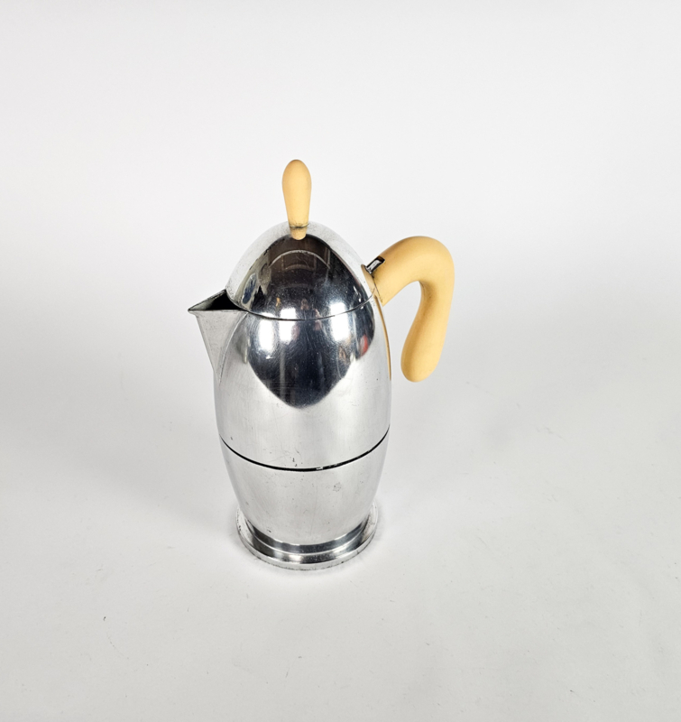  Vintage Espressokocher Silber 1990er Jahre 