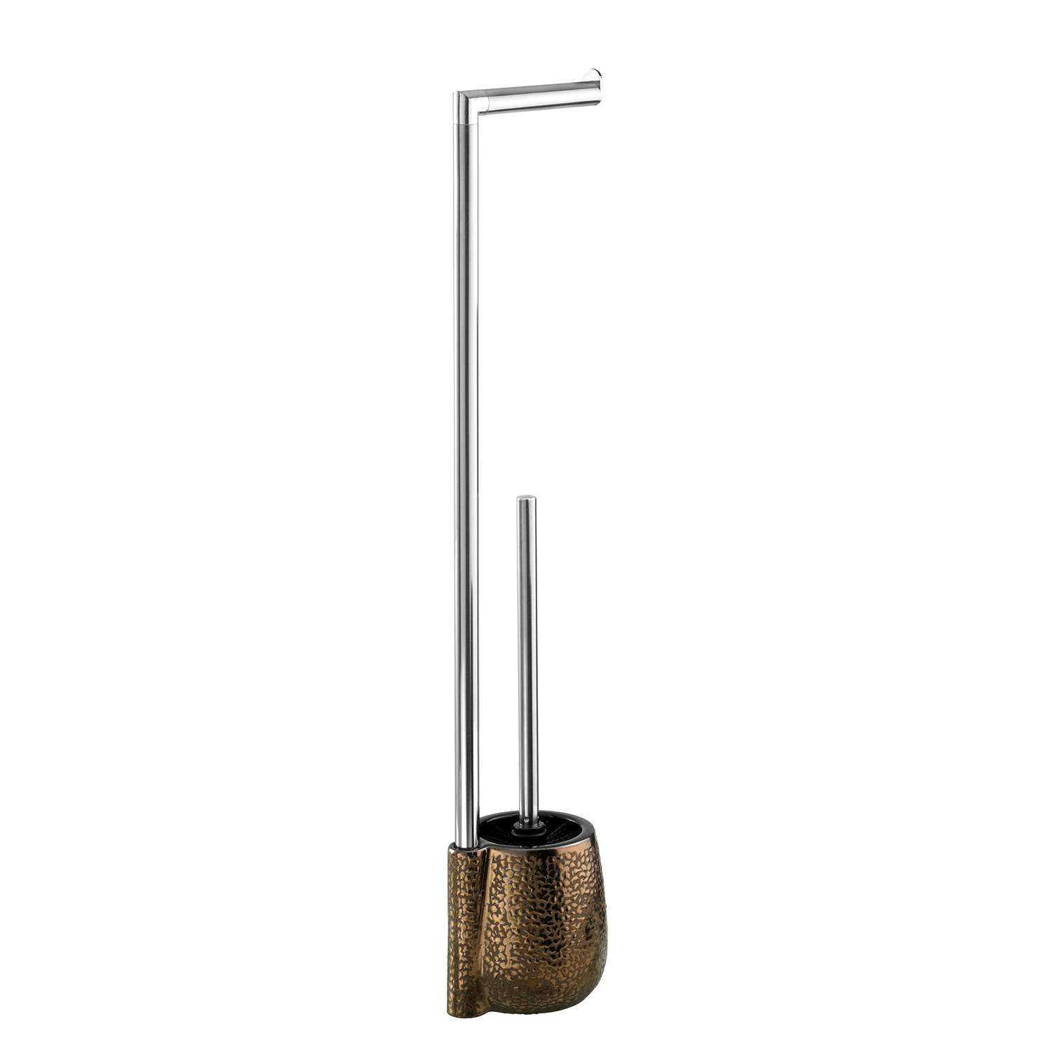 WC-Garnitur Marrakesh Keramik Edelstahl Rostfrei Braun