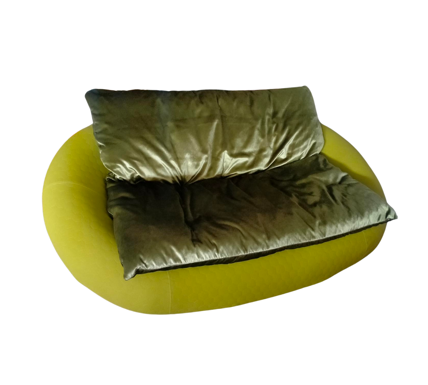 Tangeri Sofa Baumwolle Holz Grün