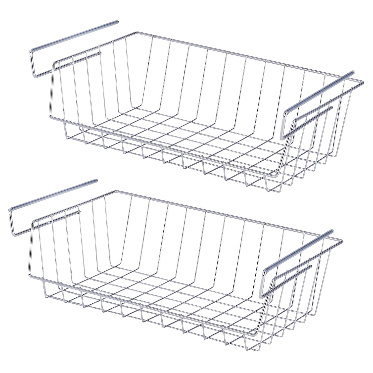Allen Regaleinhängekorb 2er-Set Stahl Silber