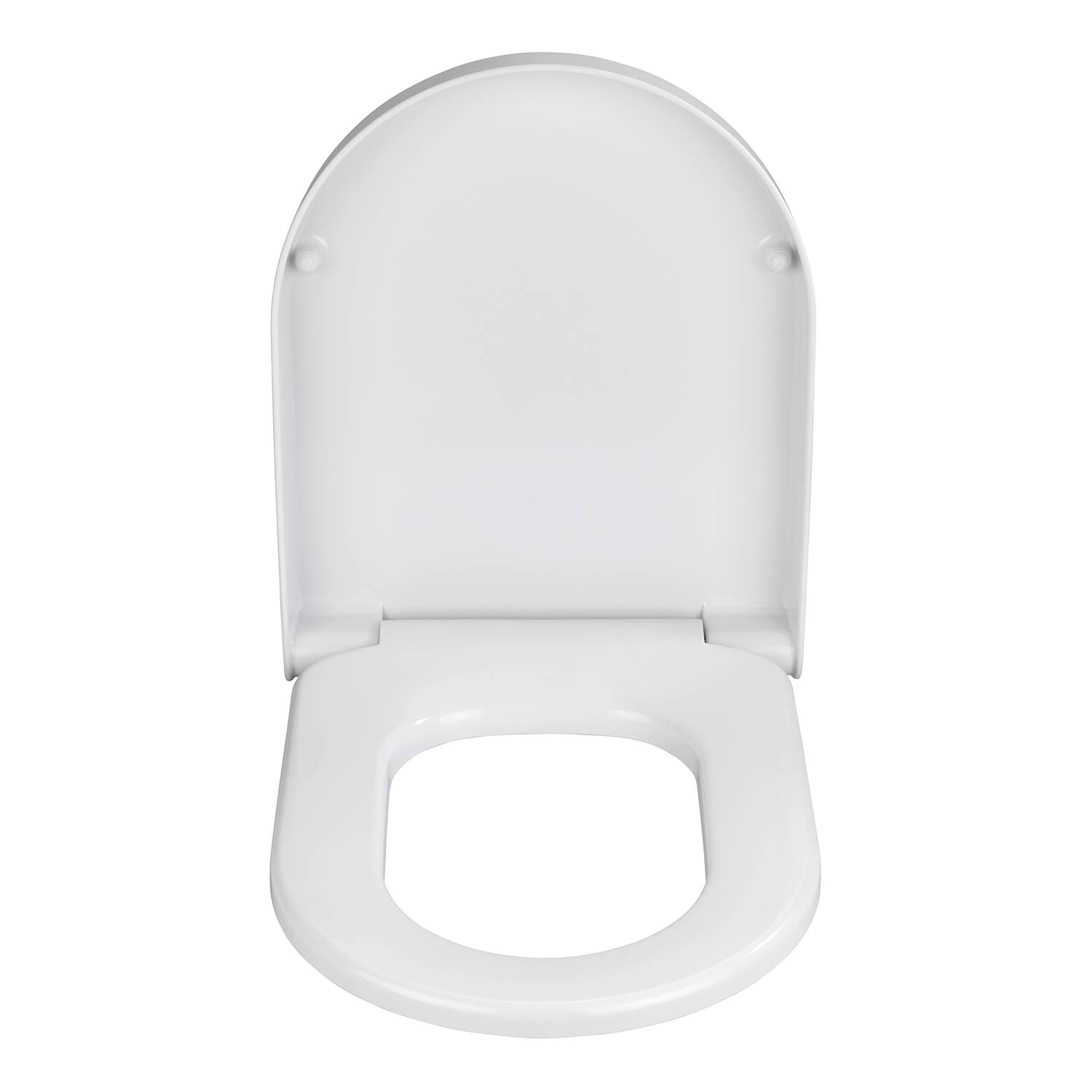WC-Sitz Exclusive Nr. 4 Duroplast / Edelstahl Weiß / Silber