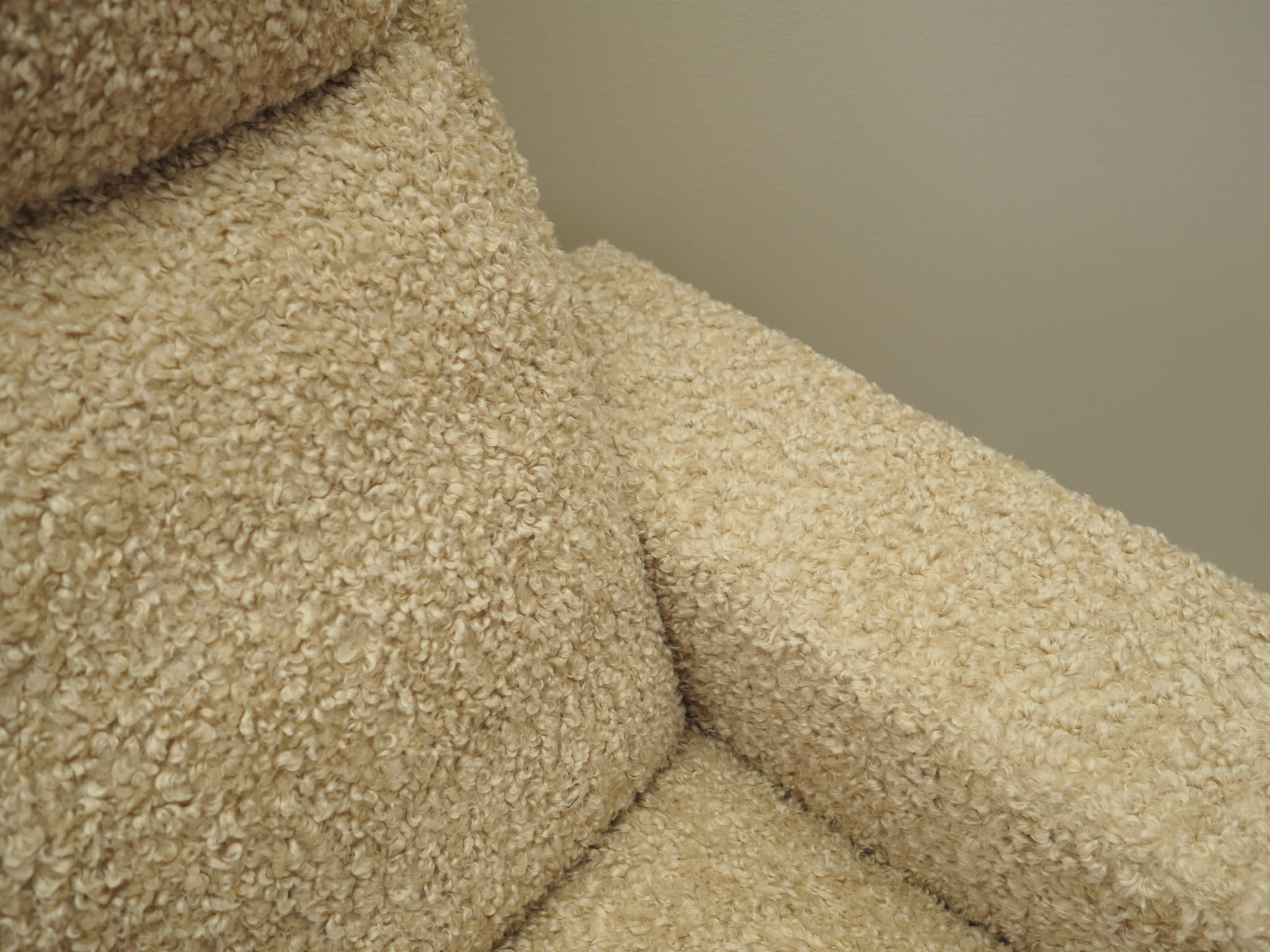 Sessel Textil Beige 1960er Jahre