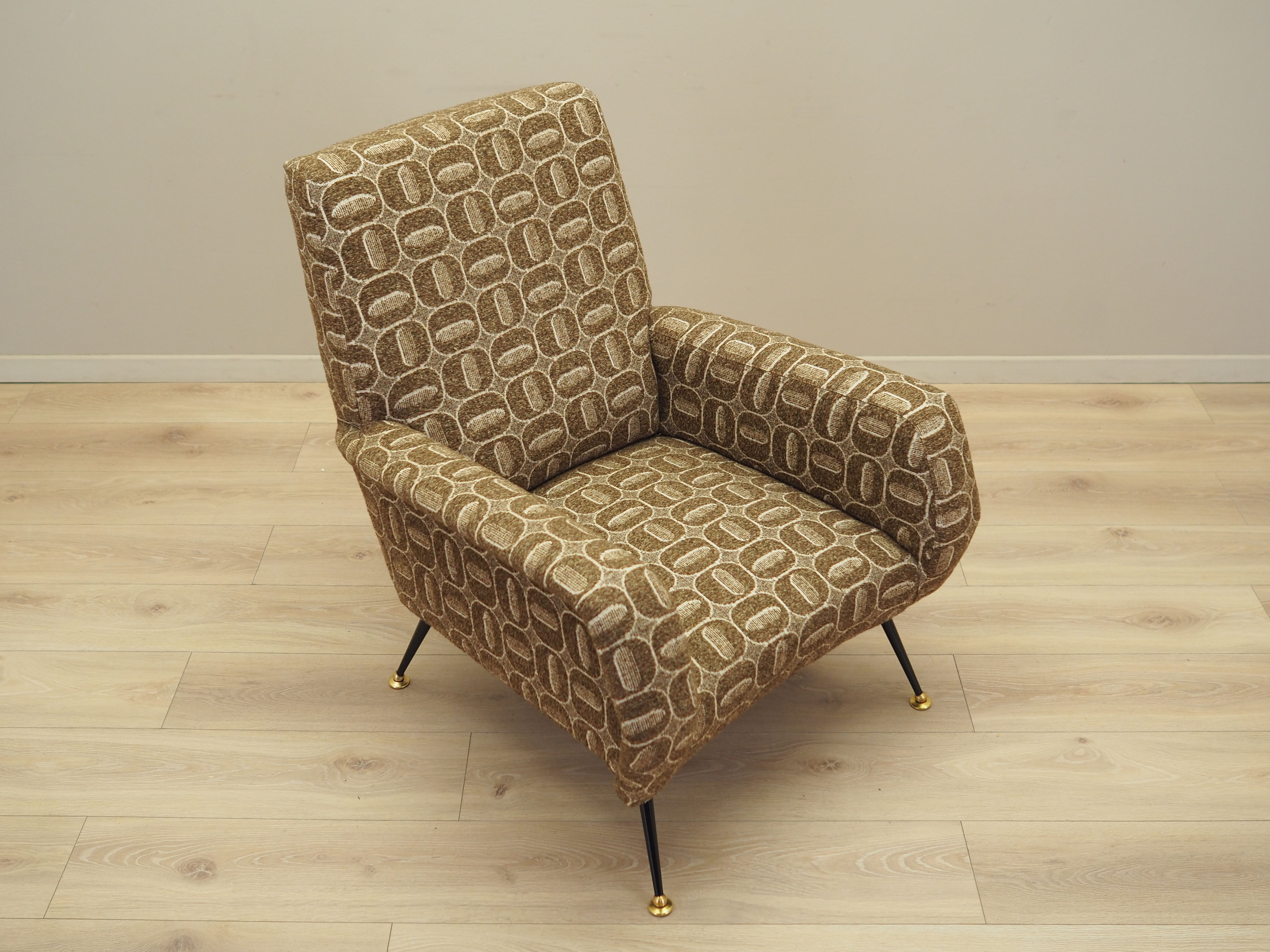 Armlehnstuhl Textil Metall 1970er Jahre