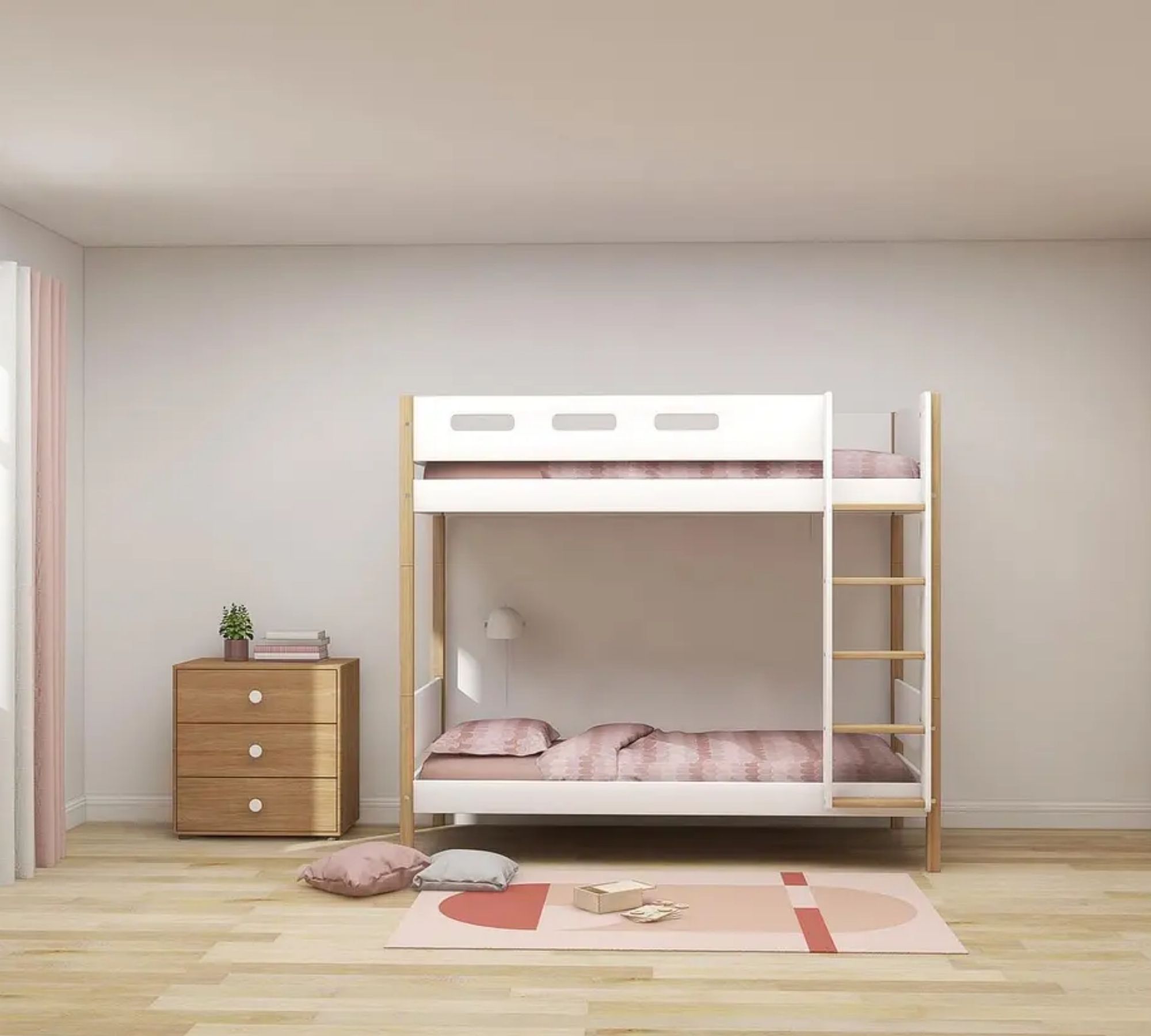 Etagenbett Extra Hoch Holz Weiß