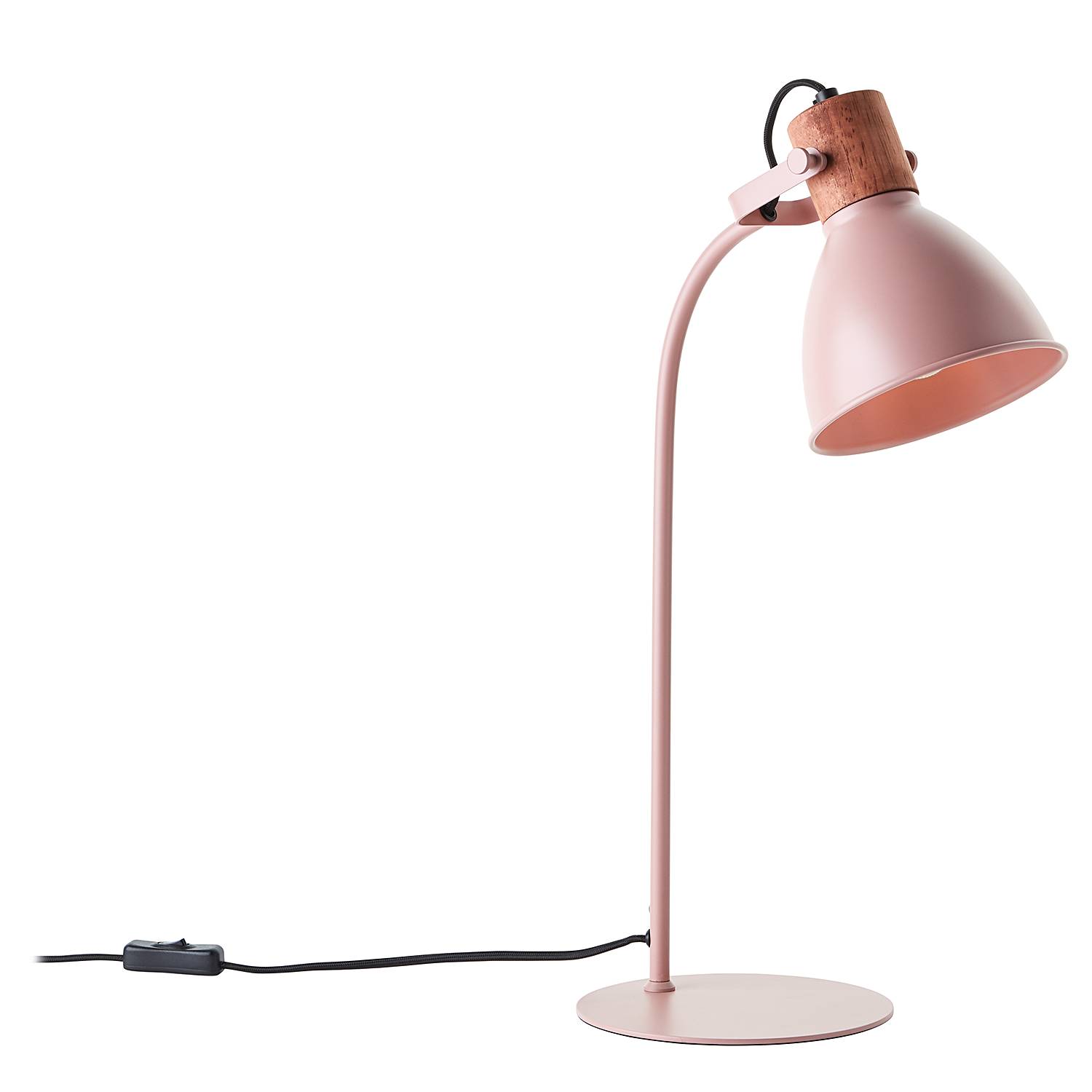 Erena Tischleuchte Eisen Rosa 1-flammig