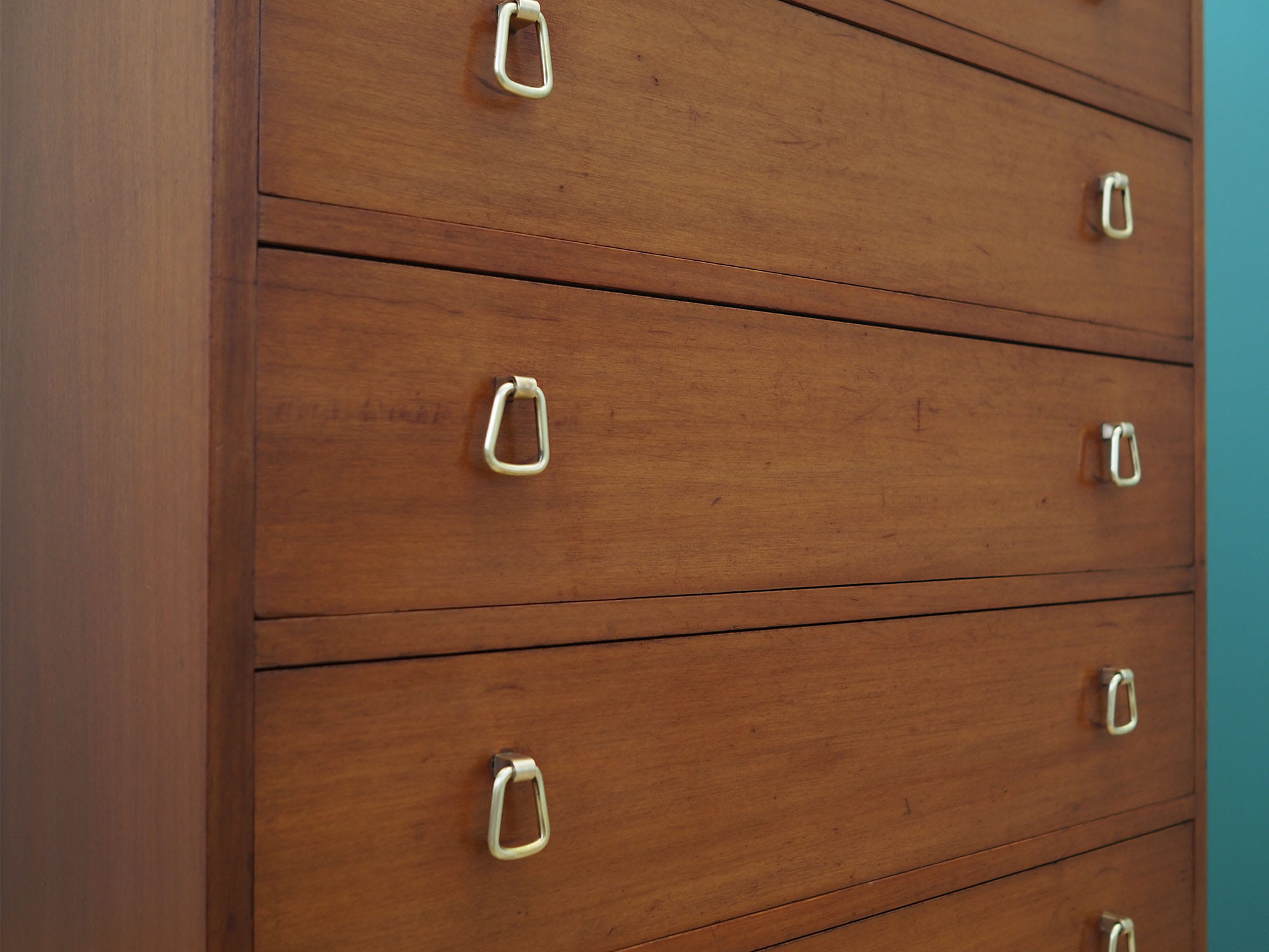 Vintage chest of drawers Mahogany Brown 1970s
