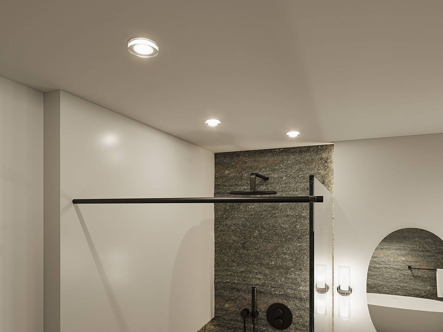 Luena Deckenleuchte Aluminium Klarglas 9cm