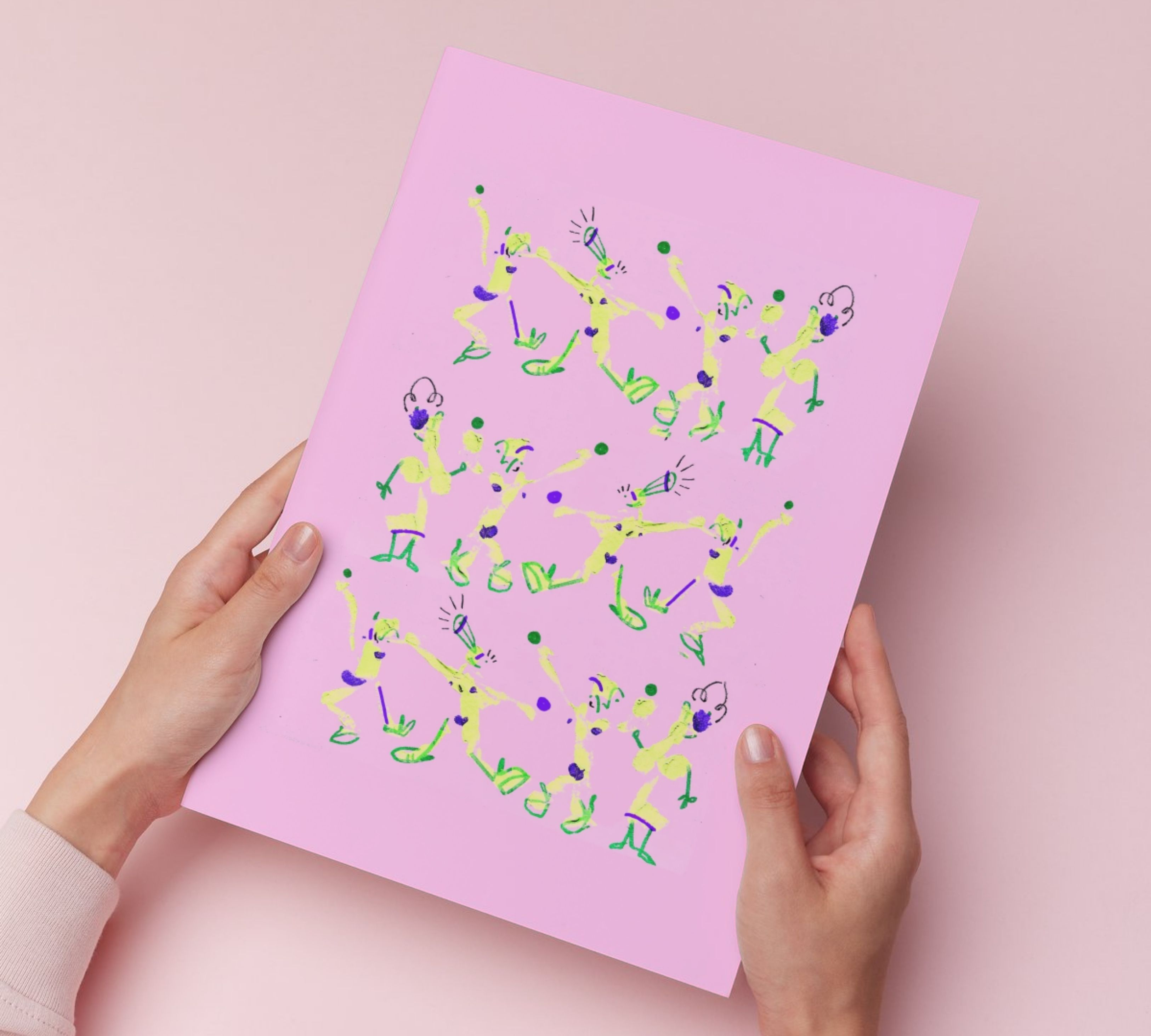 Multitude Kunstdruck Mehrfarbig