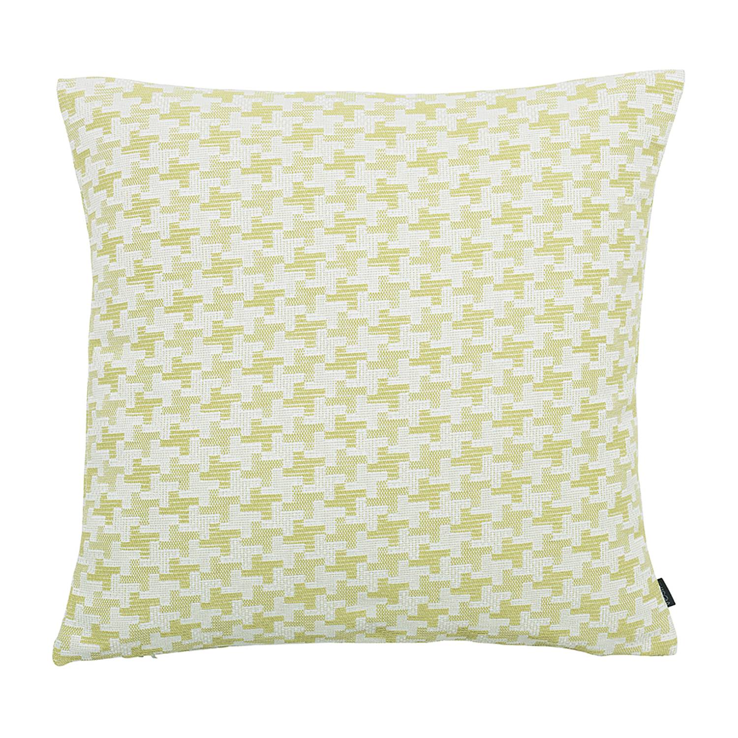 Roca Pepita decorative cushion, woven fabric, pistachio green