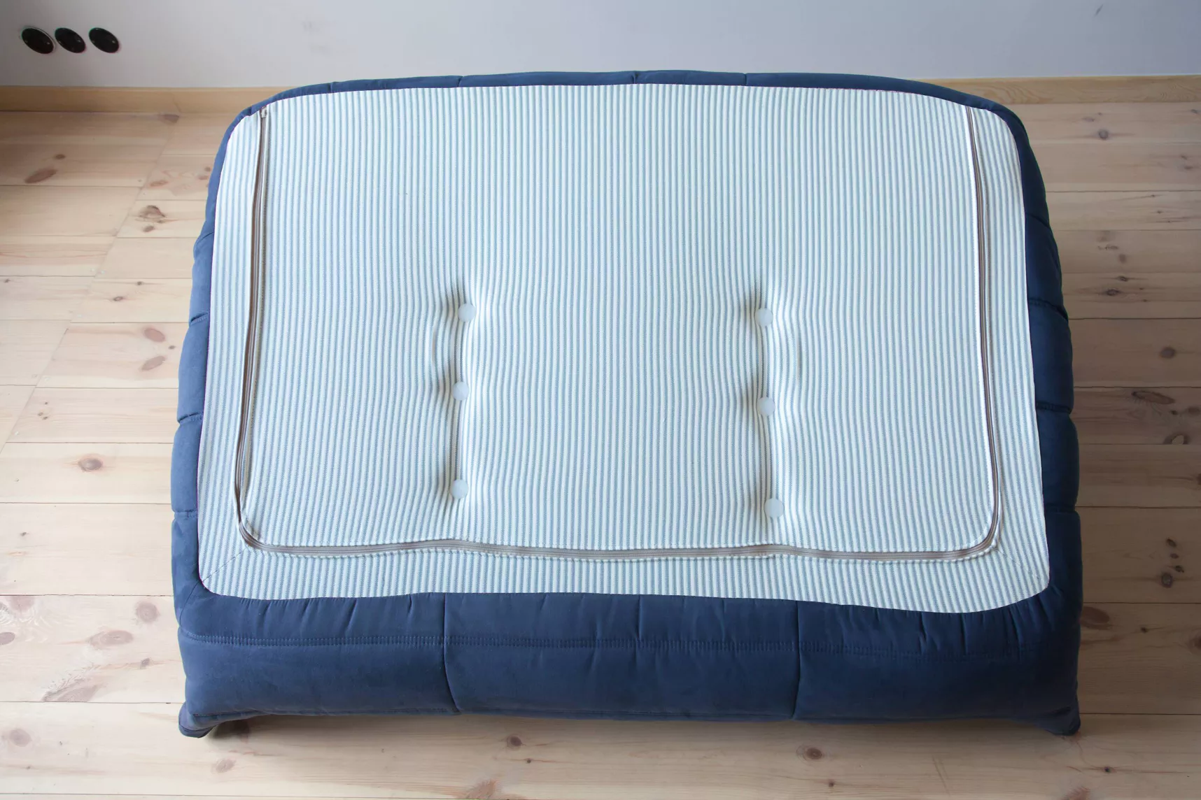 Togo Lounge Set 3-pc. Textile Navy Blue