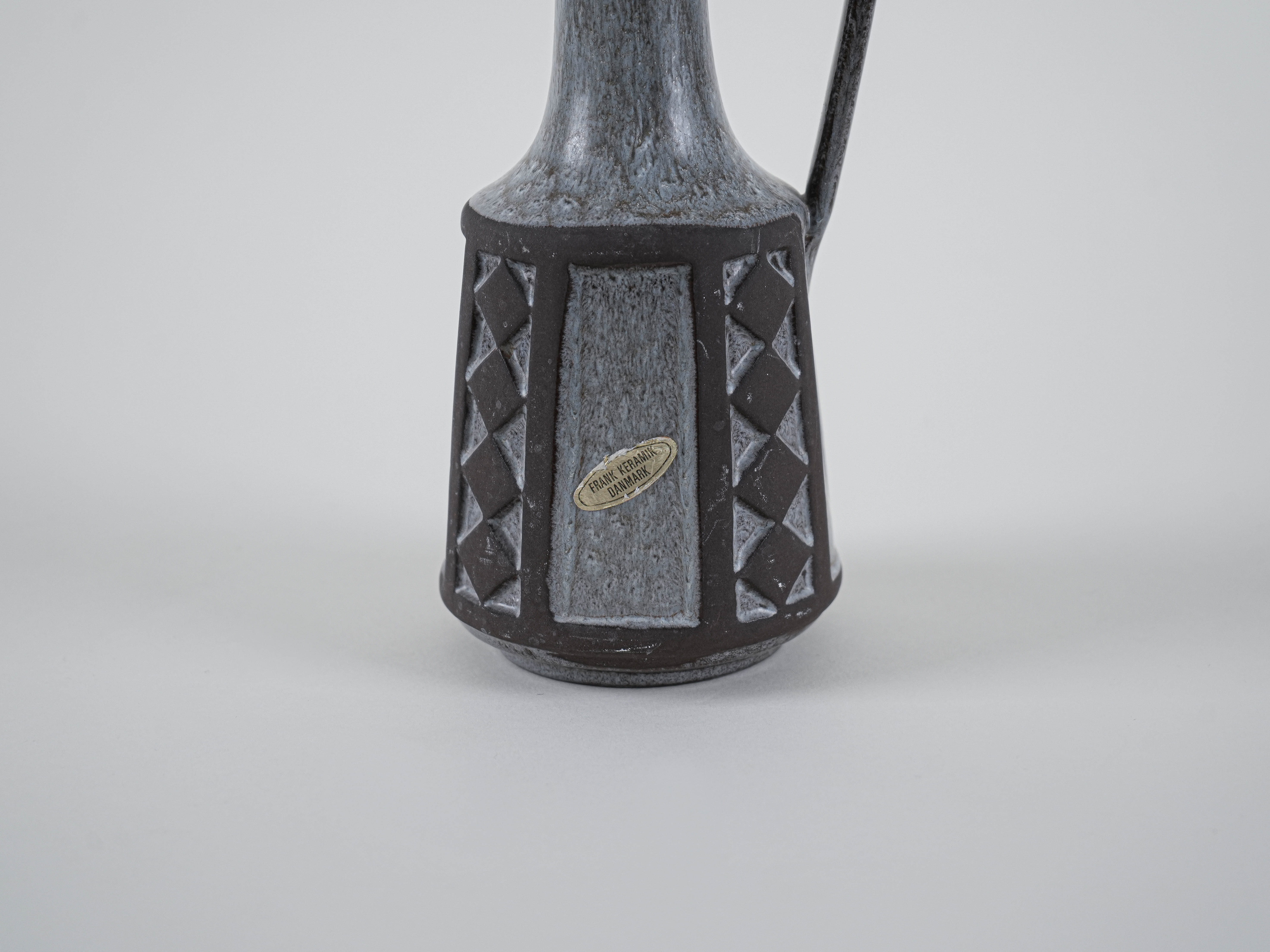 Ceramic vase 1970s Grey