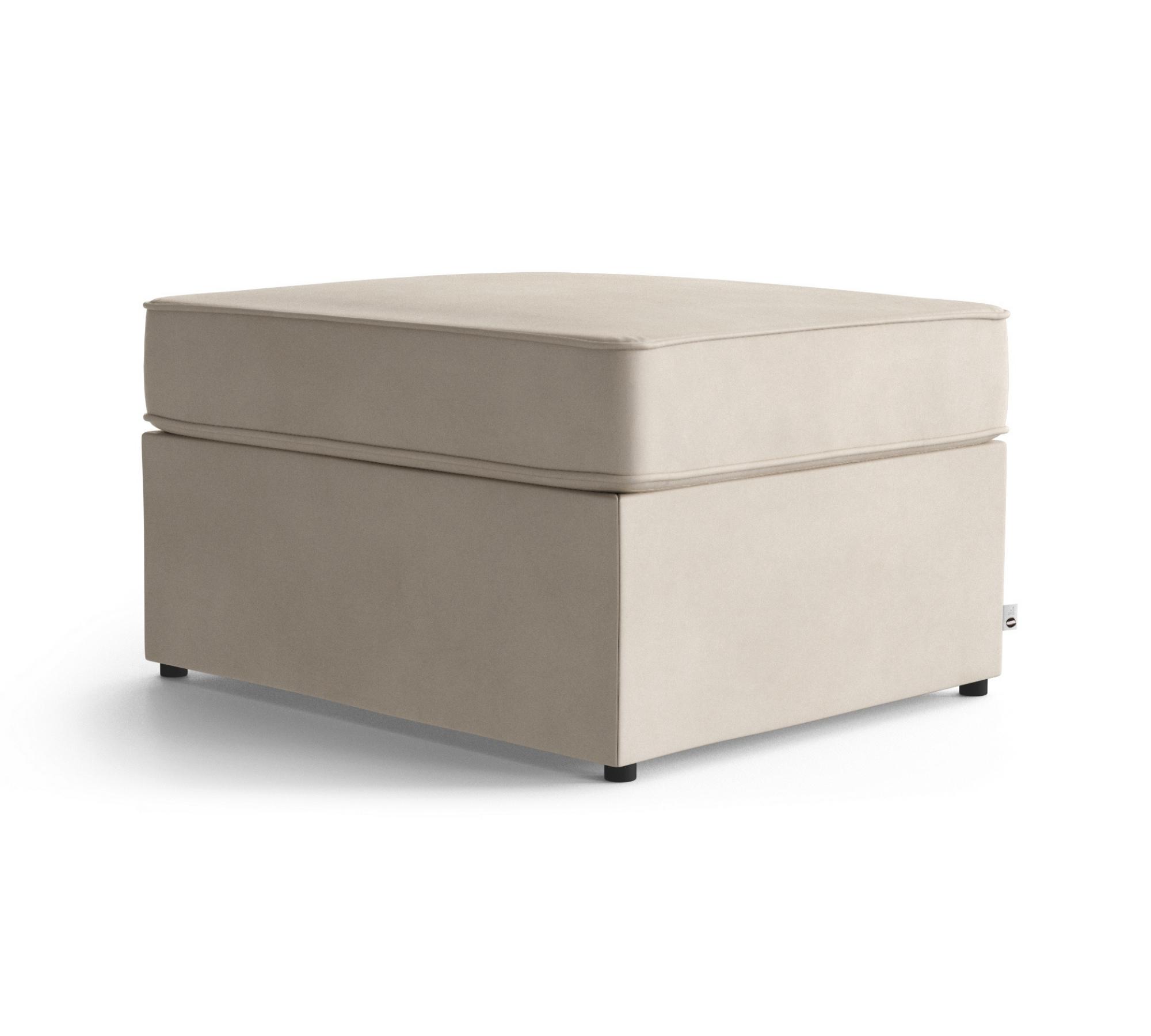 Wandelbarer Pouf mit Klappbett 70x180cm Creme