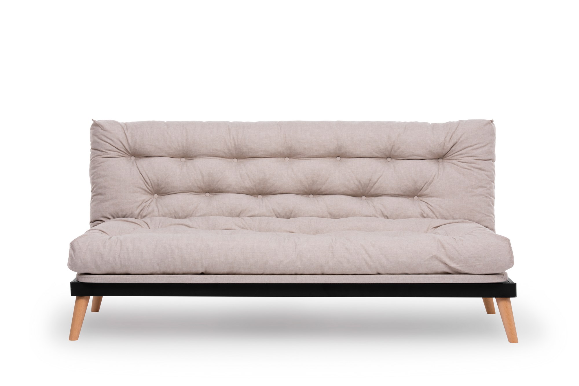 Saki Schlafsofa 3-Sitzer Creme