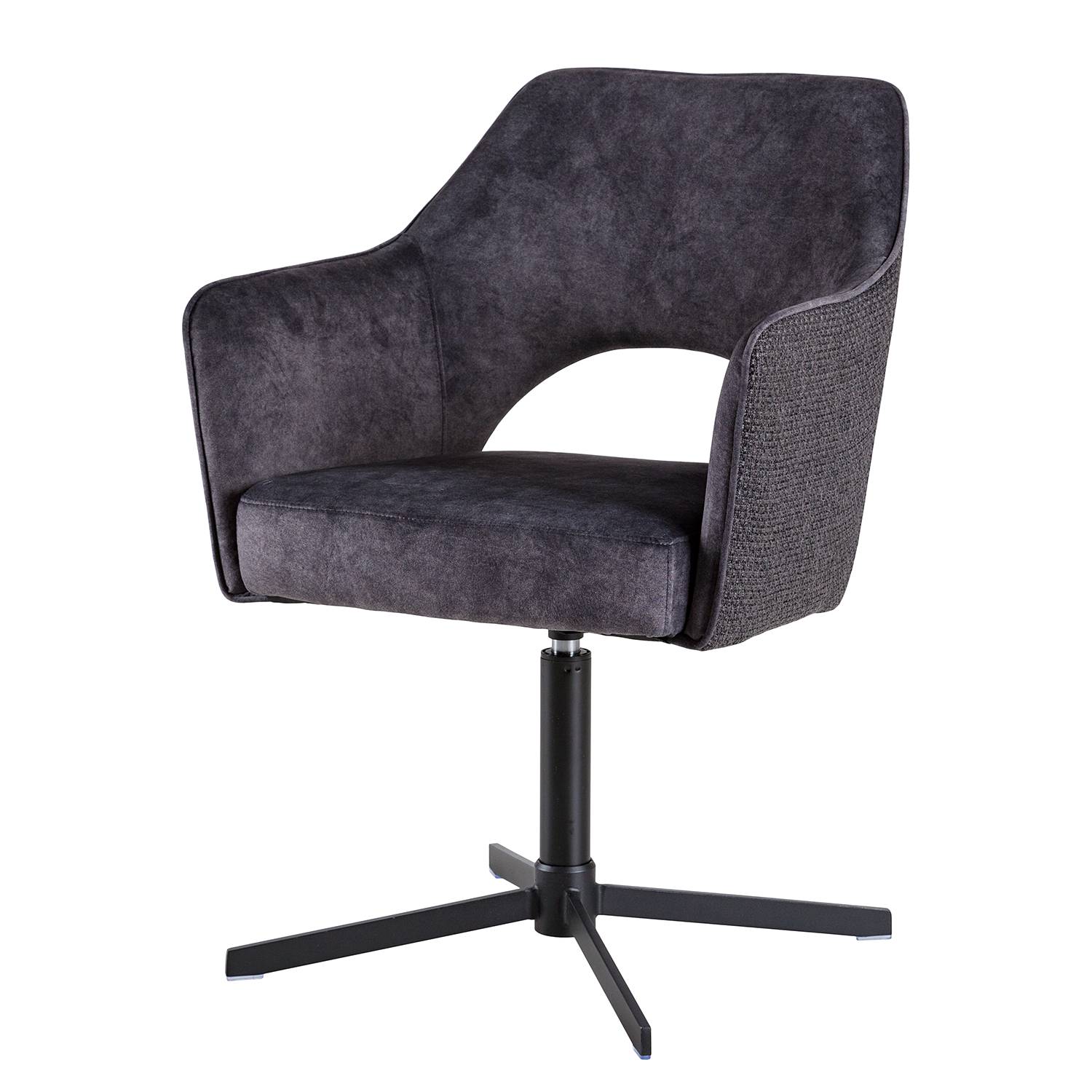 Yellville Typ B Armlehnstuhl Drehbar Schwarz