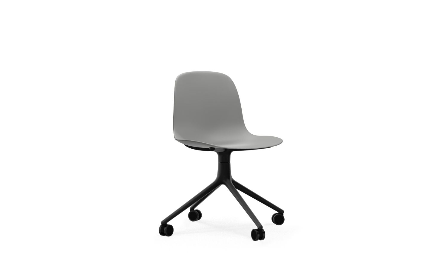 Form Chair Swivel Drehstuhl Grau