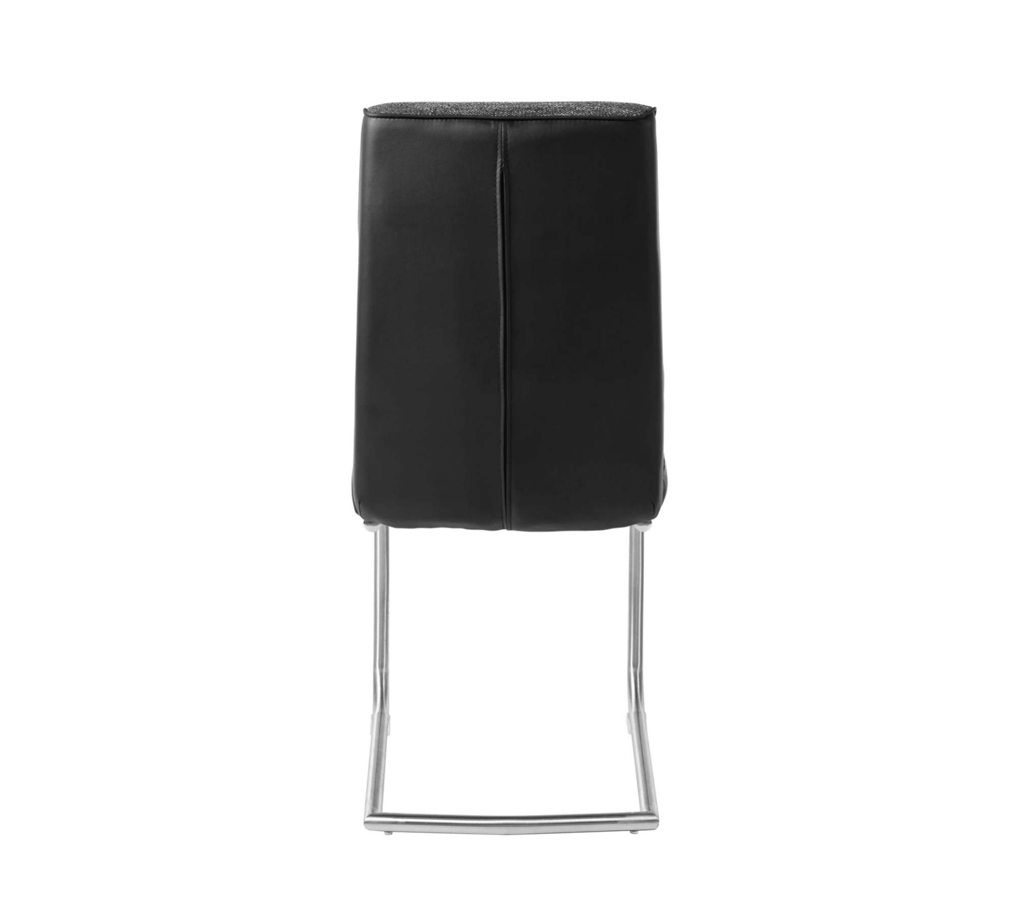 2x Freischwinger Strukturstoff Edelstahl Schwarz