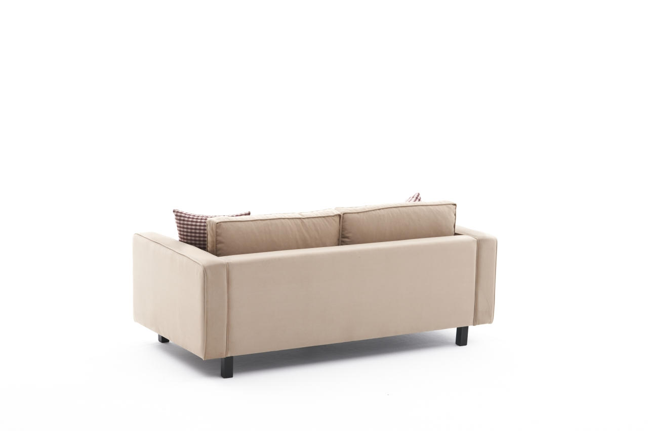 Kale Sofa 2-Sitzer Samt Creme