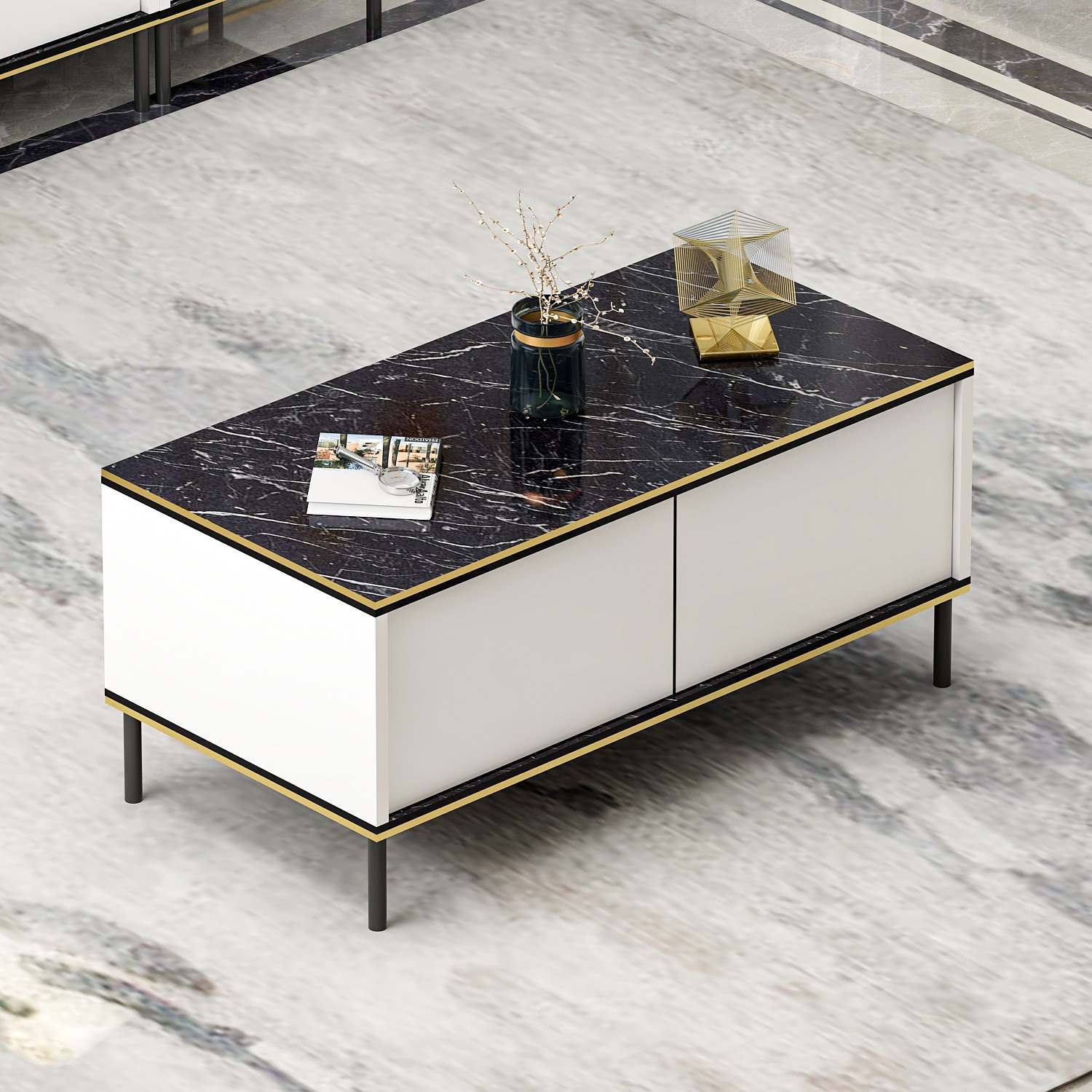 Imaj Coffee Table Wood Veneer White