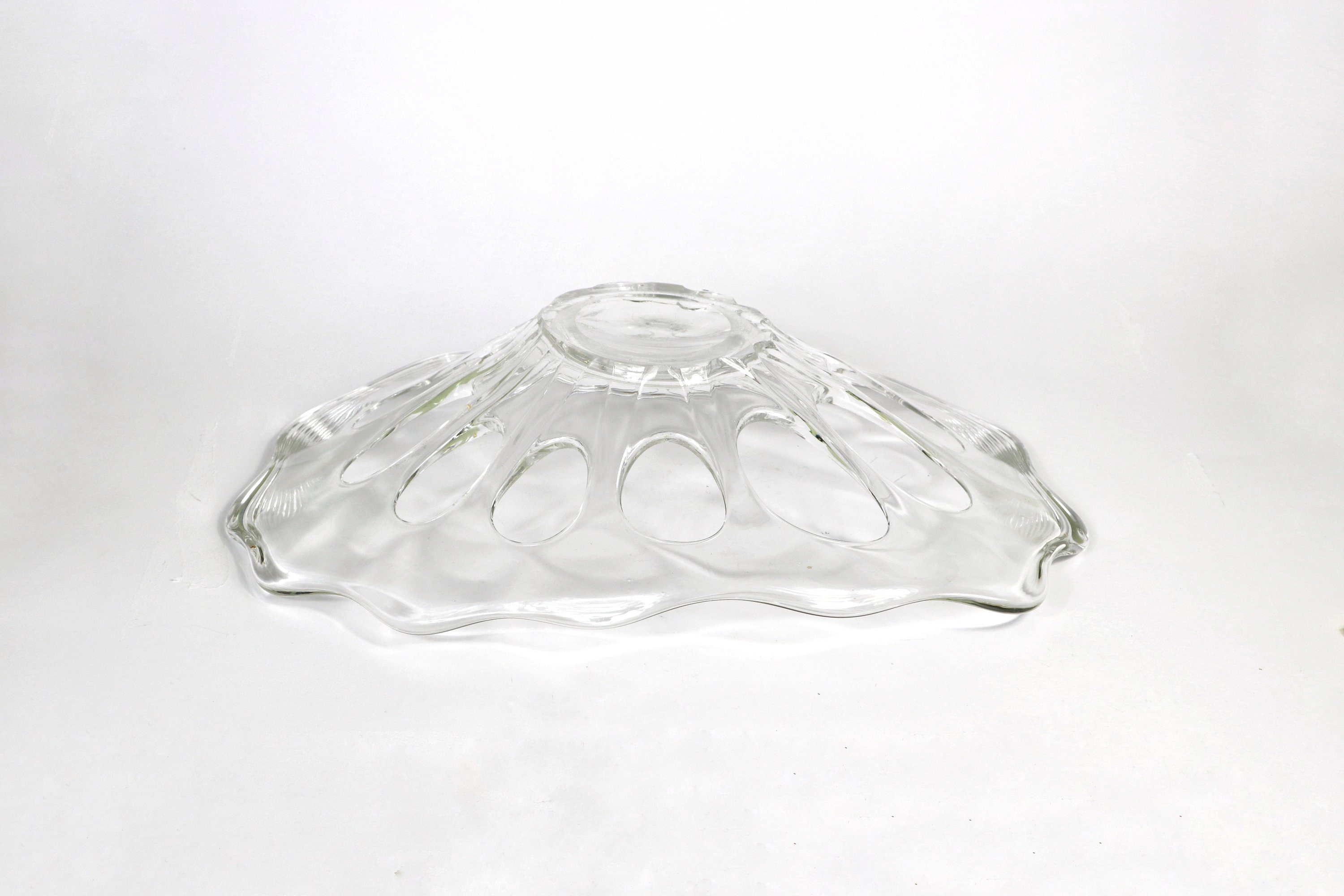 Vintage Handmade Fruit Bowl Lead Crystal