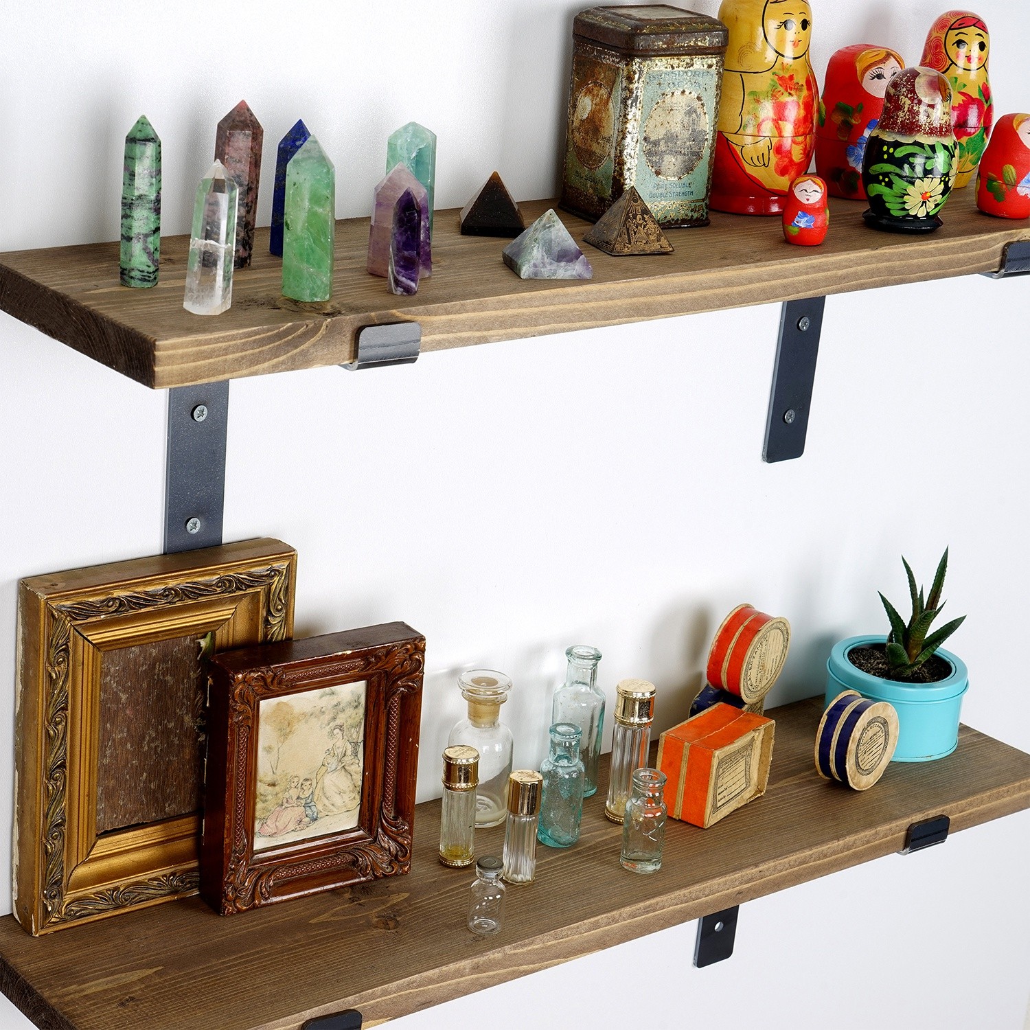 Lam006 Wooden shelf veneer Black