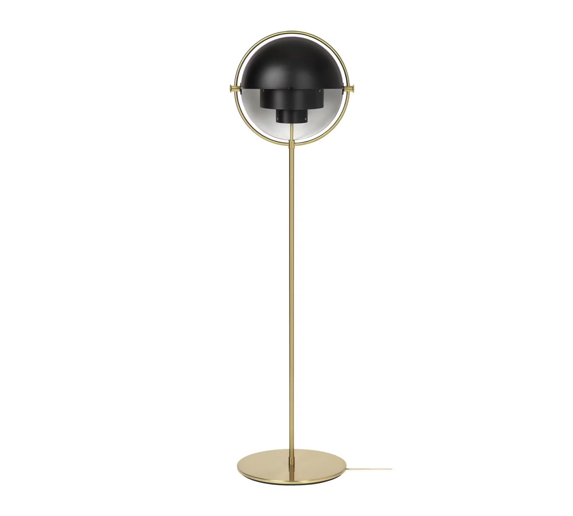 Multi-Lite Floor Lamp Metal Black
