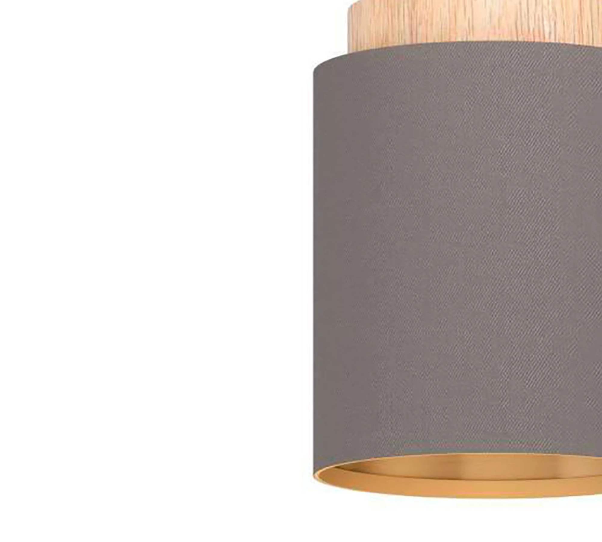 Pendant light 1-bulb blended fabric steel