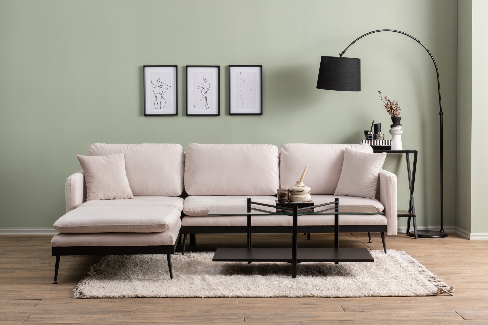 Reya Corner Sofa Ecru