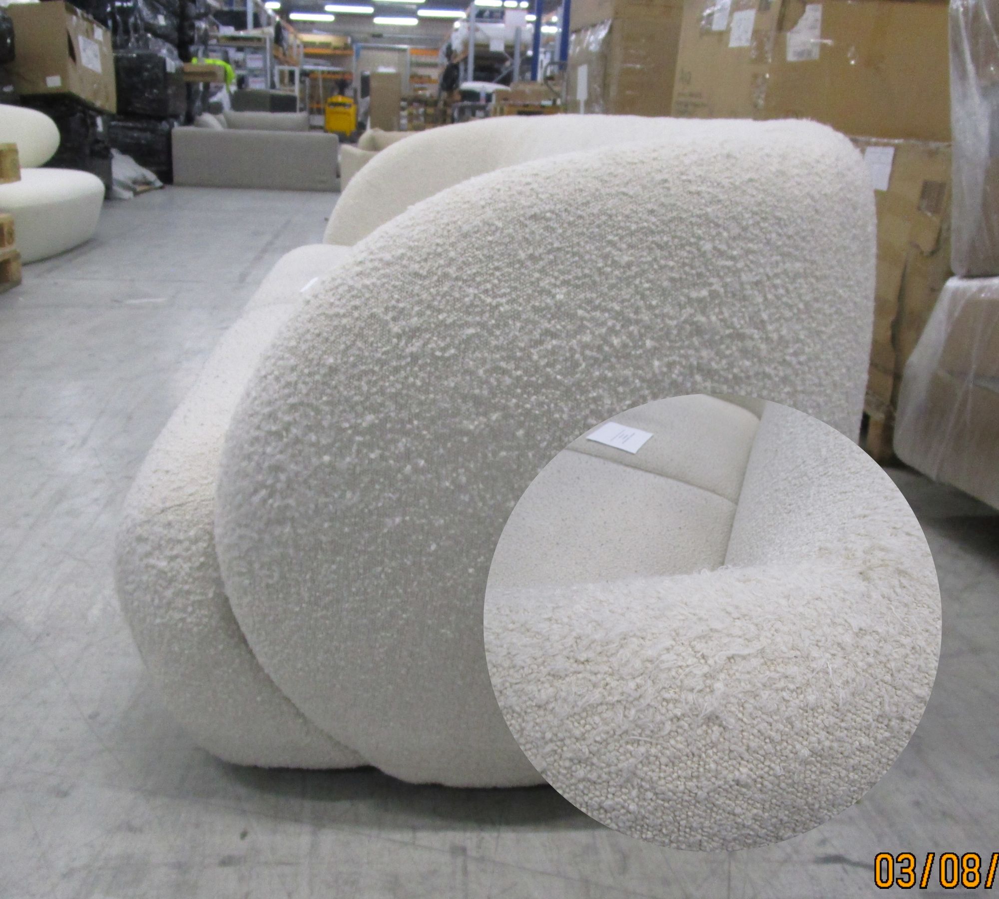 Paula Sofa 3-Sitzer Maya Cream