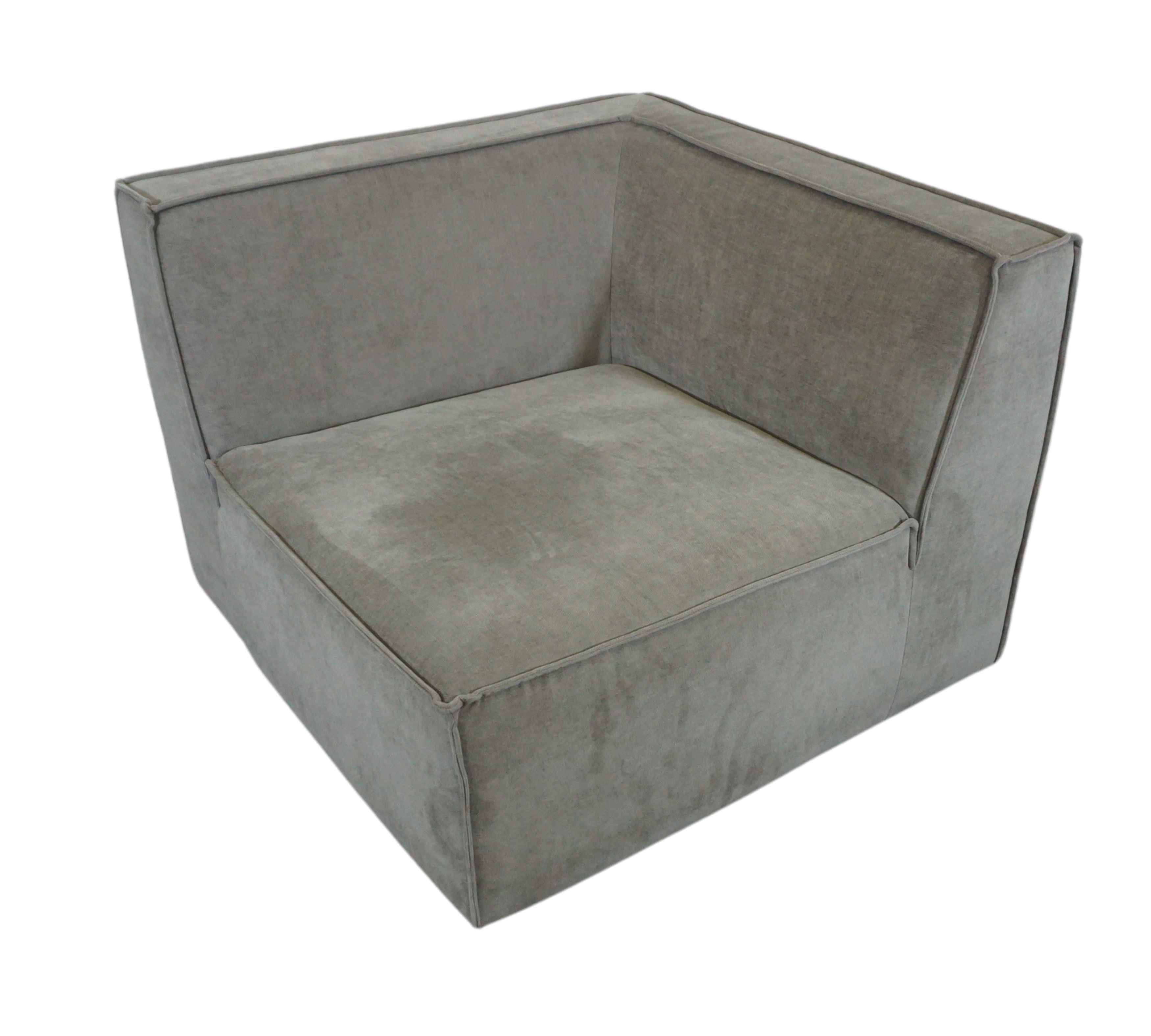 Dane 1-Sitzer Eckmodul Rechts Planet Grey Green