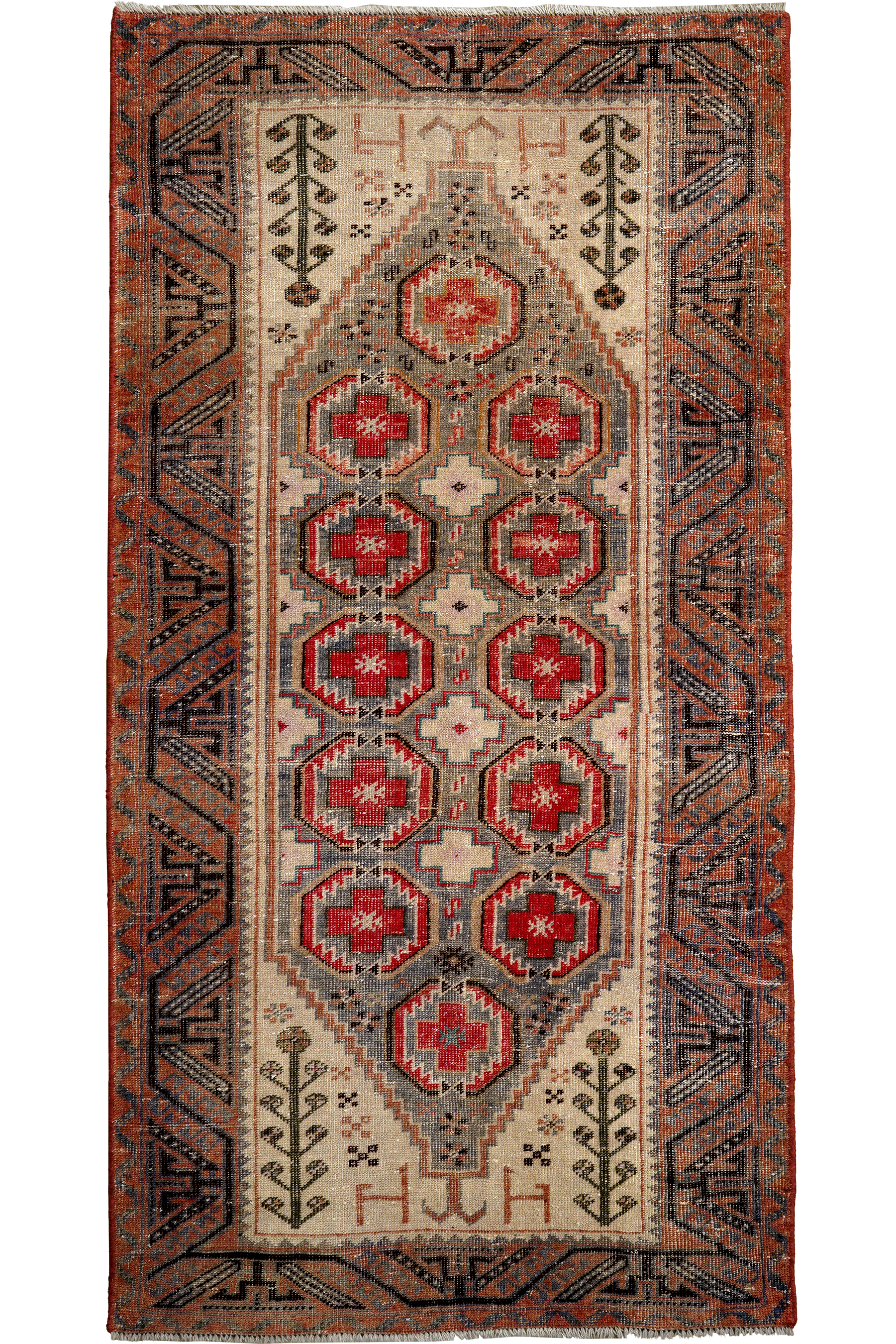 Heritage Teppich Wolle Mehrfarbig