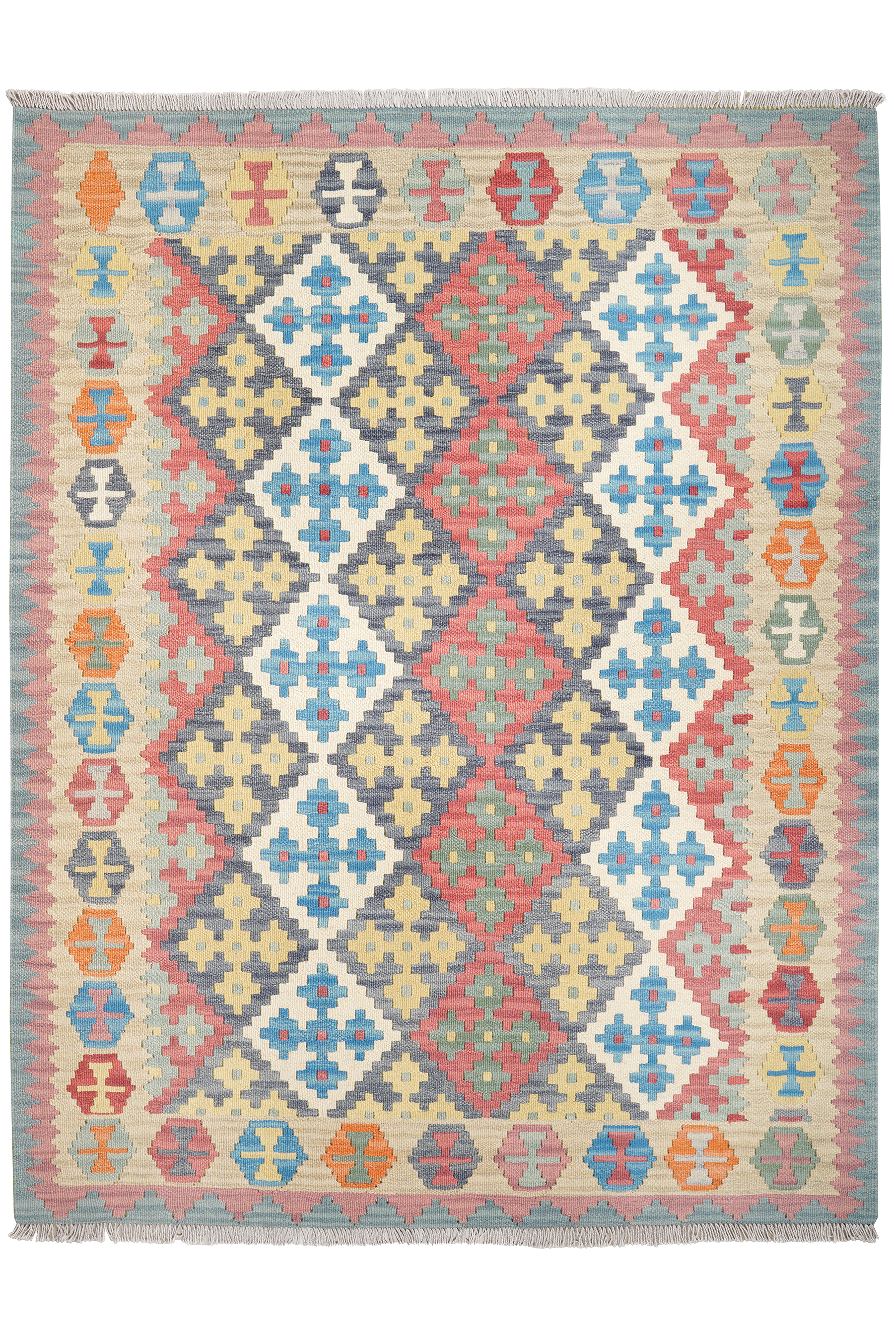 Kelim Gashgai Wool Multicolored