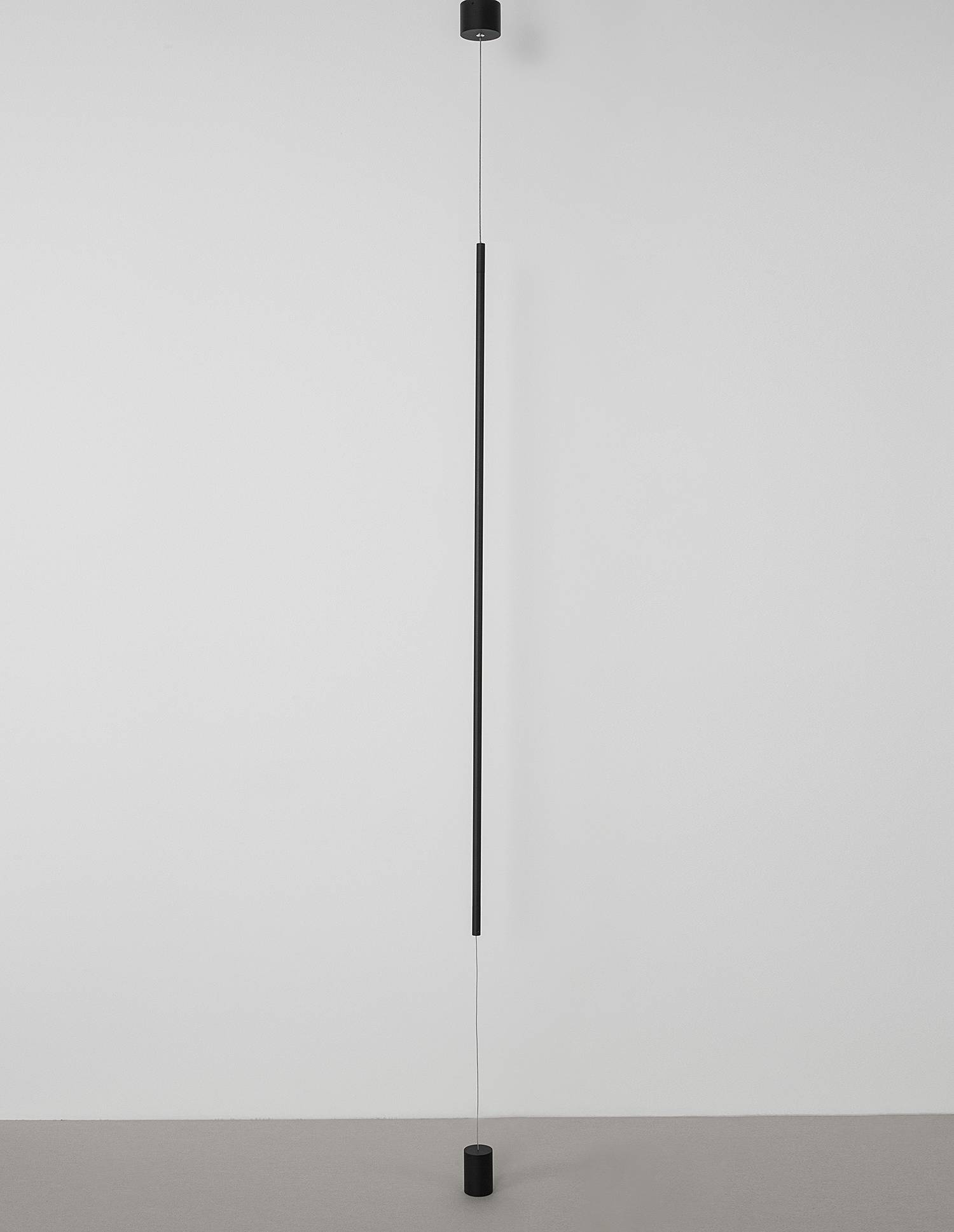 Ceiling Light Elettra 1-Light Aluminum Black