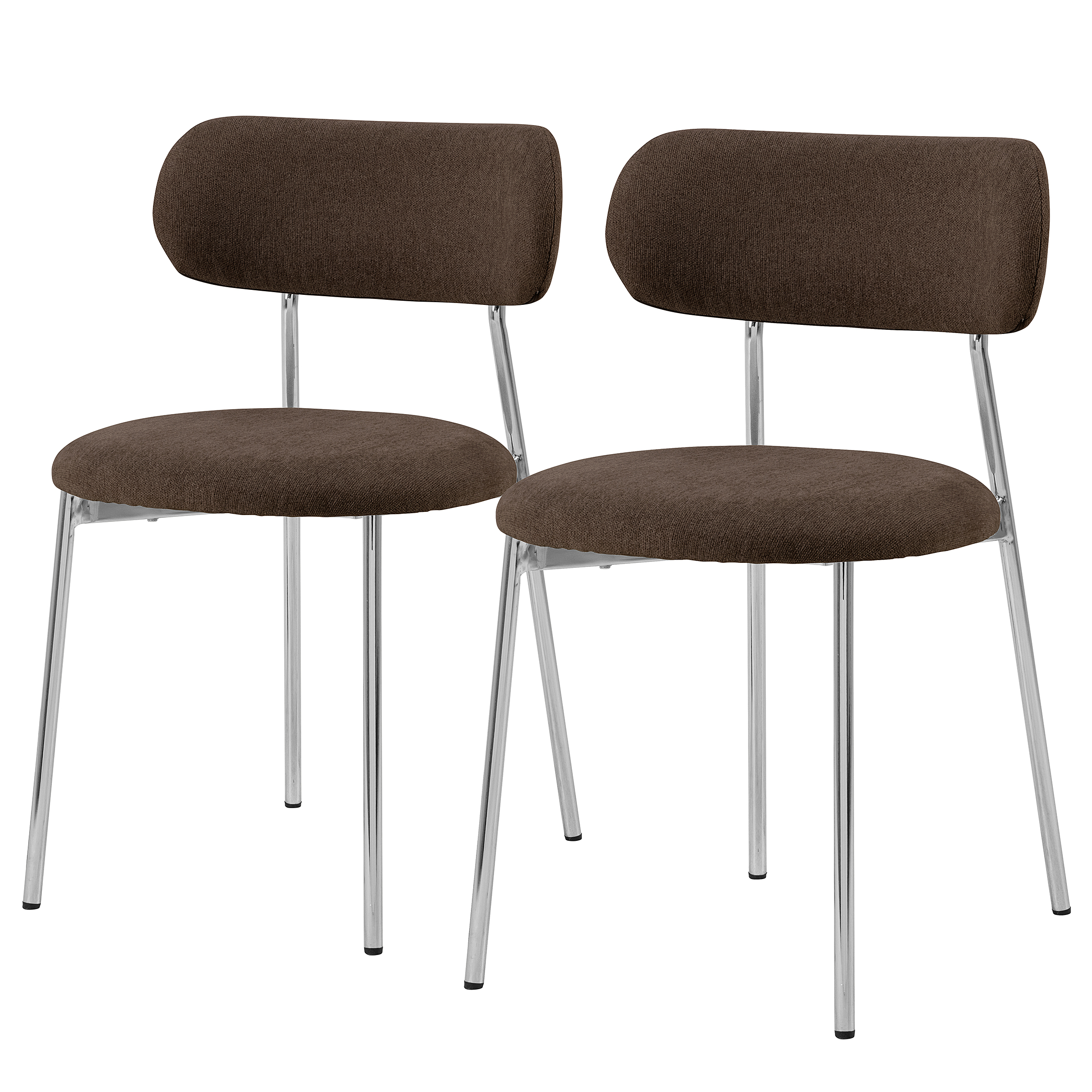 Polsterstuhl SUKHO 2er Set Braun
