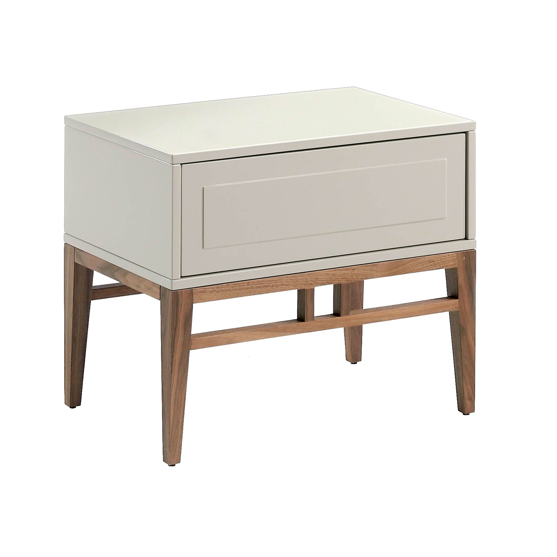 Nightstand walnut veneer cream