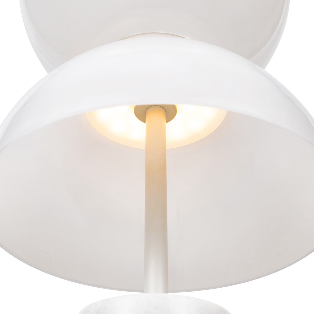 Kyoto Table Lamp Marble White Ø 22cm