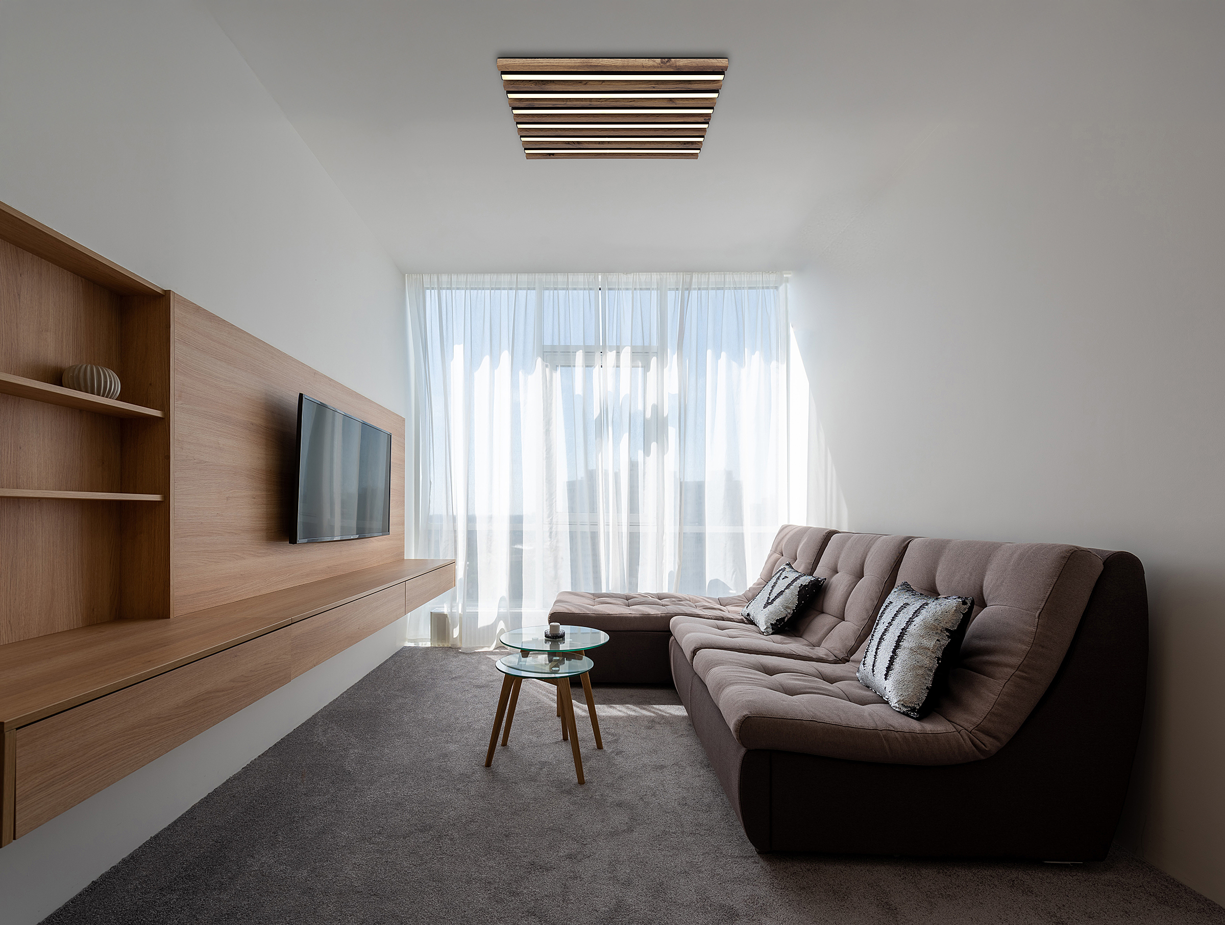 1-Light Hayden LED Ceiling Light Acrylic Glass Iron