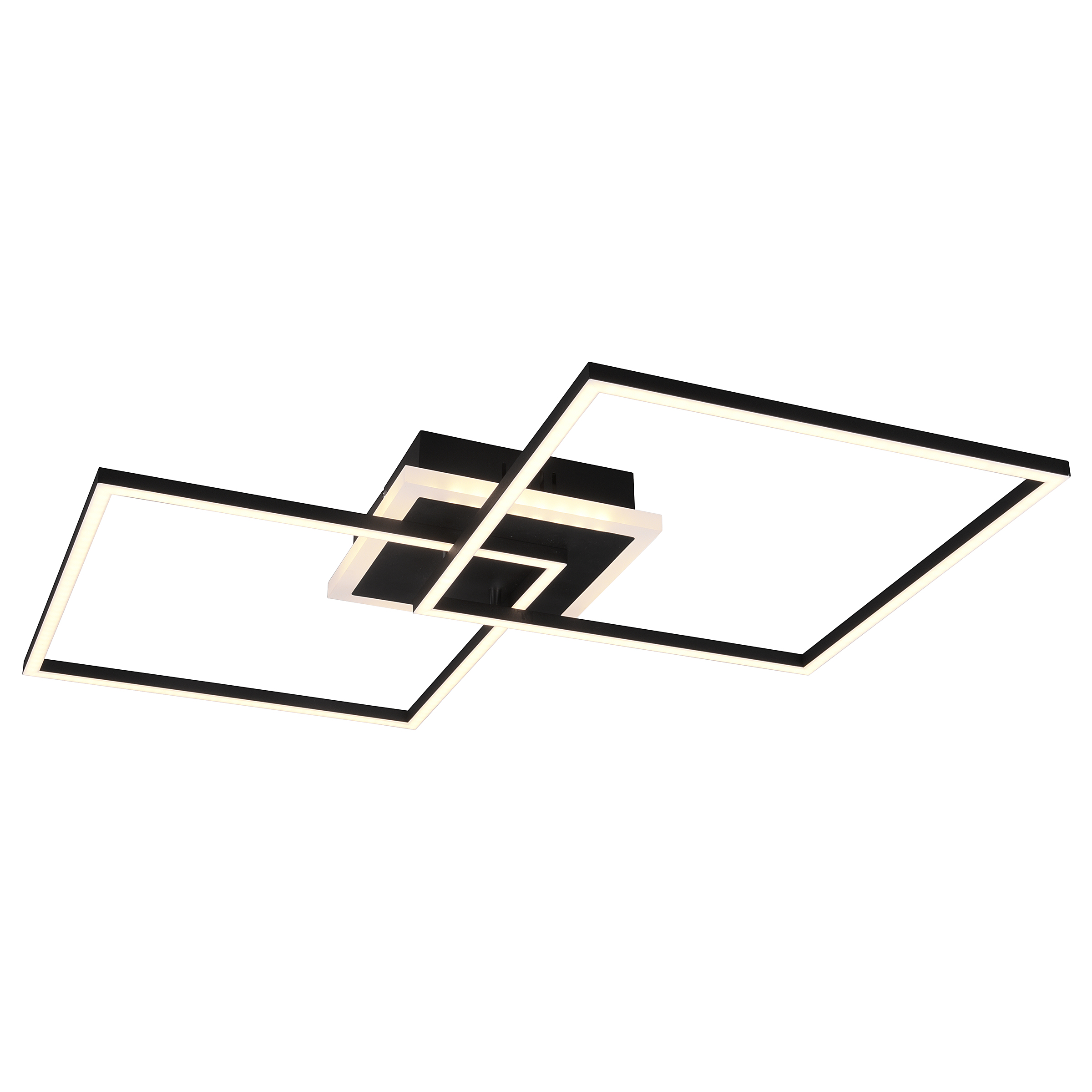 Arribo LED-Deckenleuchte Eisen Schwarz 1-flammig