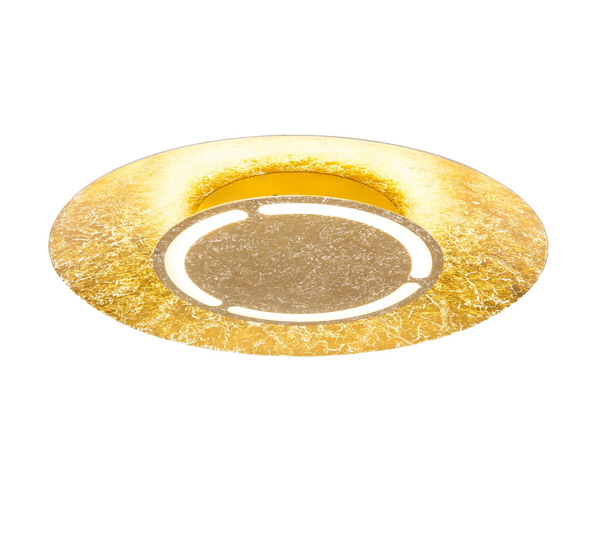 LED Deckenleuchte 1-flammig Metall Gold