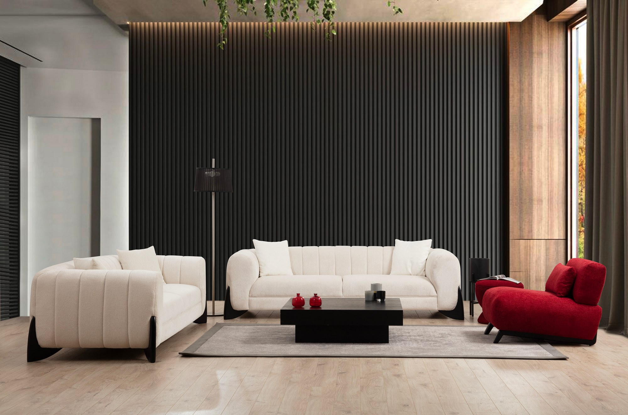 Sandreo 3-Sitzer Sofa Weiß