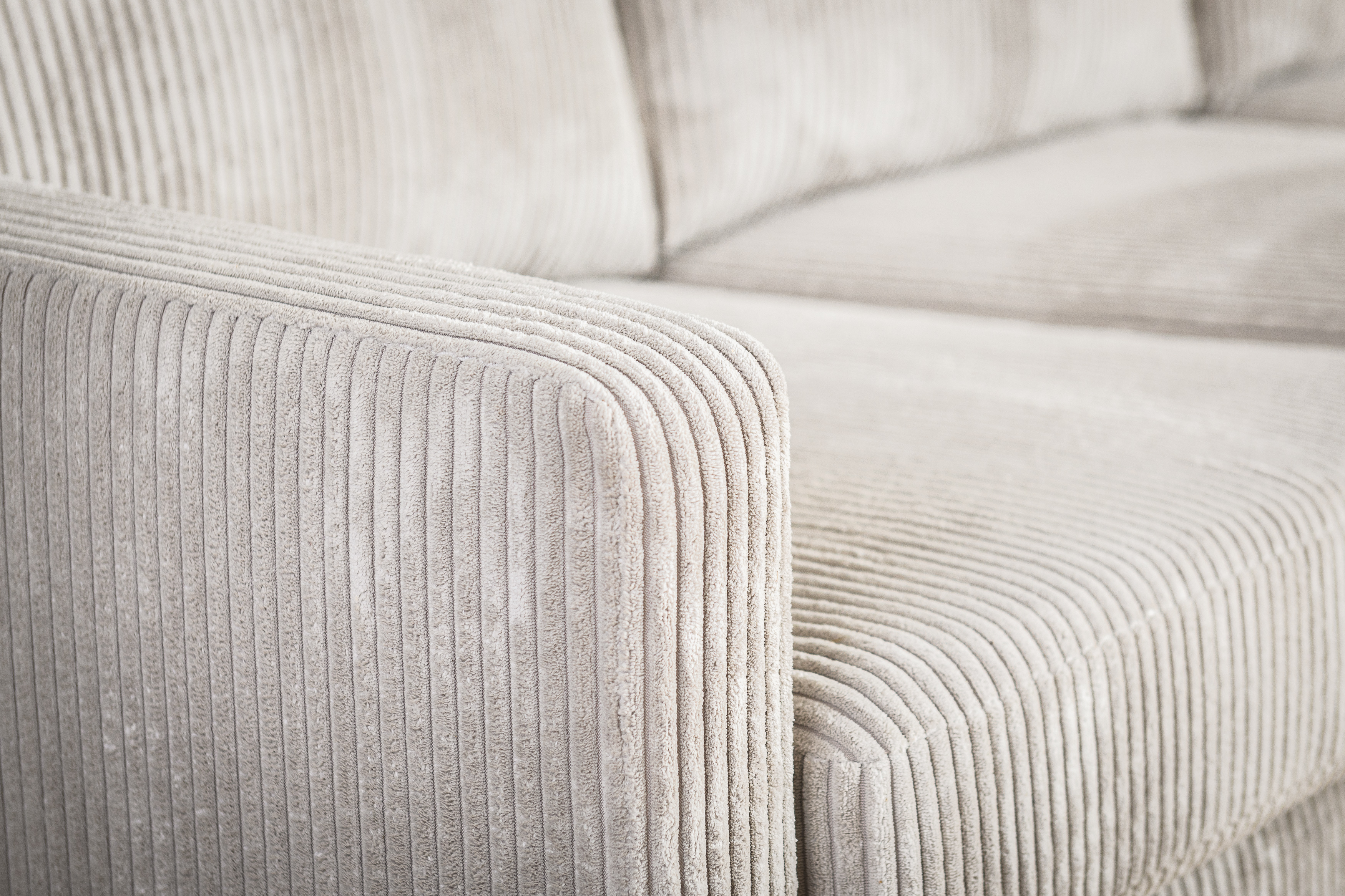 3-seater sofa CL L+R RIB Cream