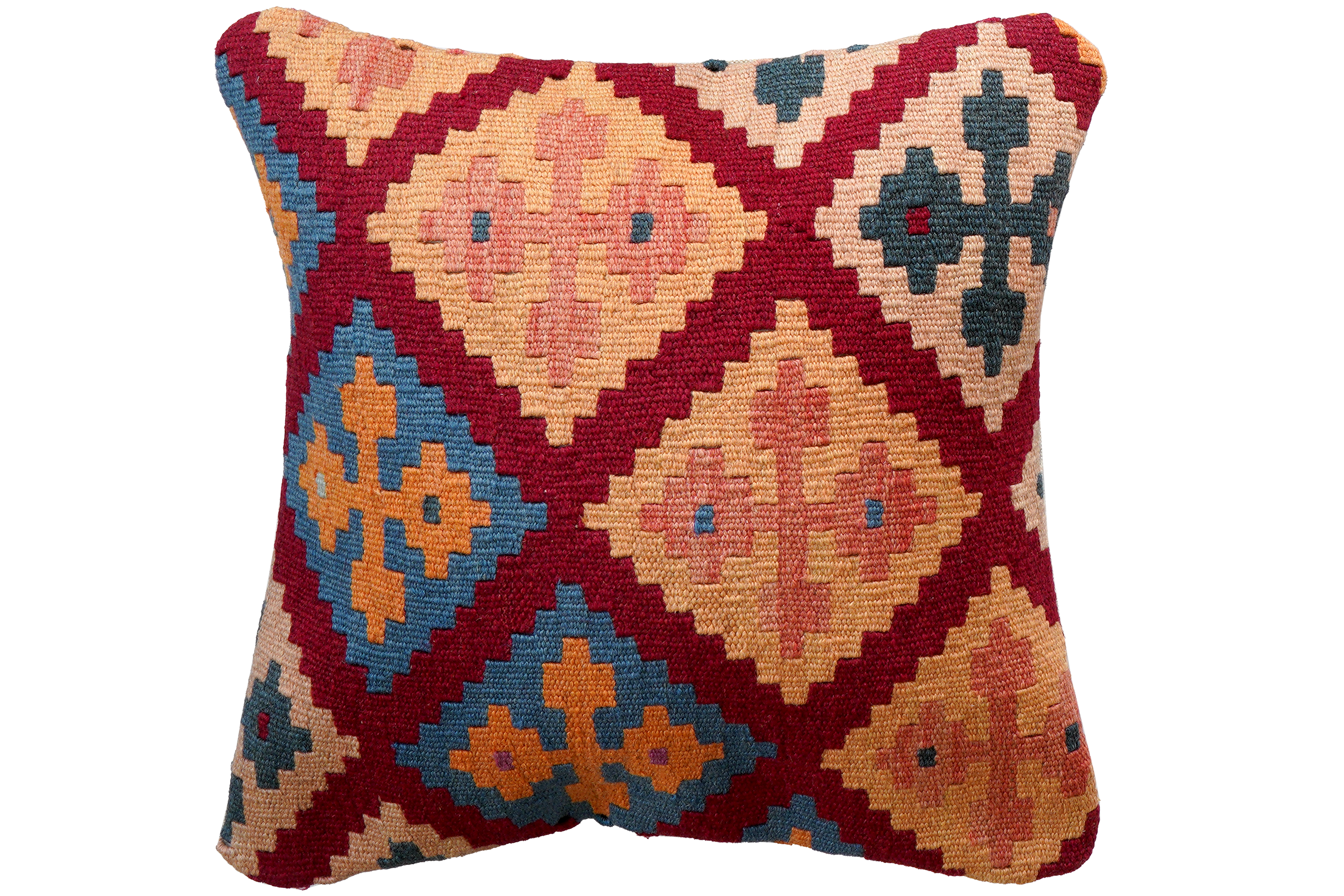 Kilim Kissenbezug Baumwolle Mehrfarbig