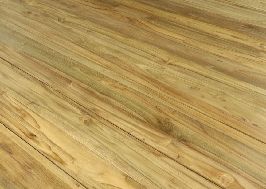 Runder Gartentisch Teakholz ø125cm